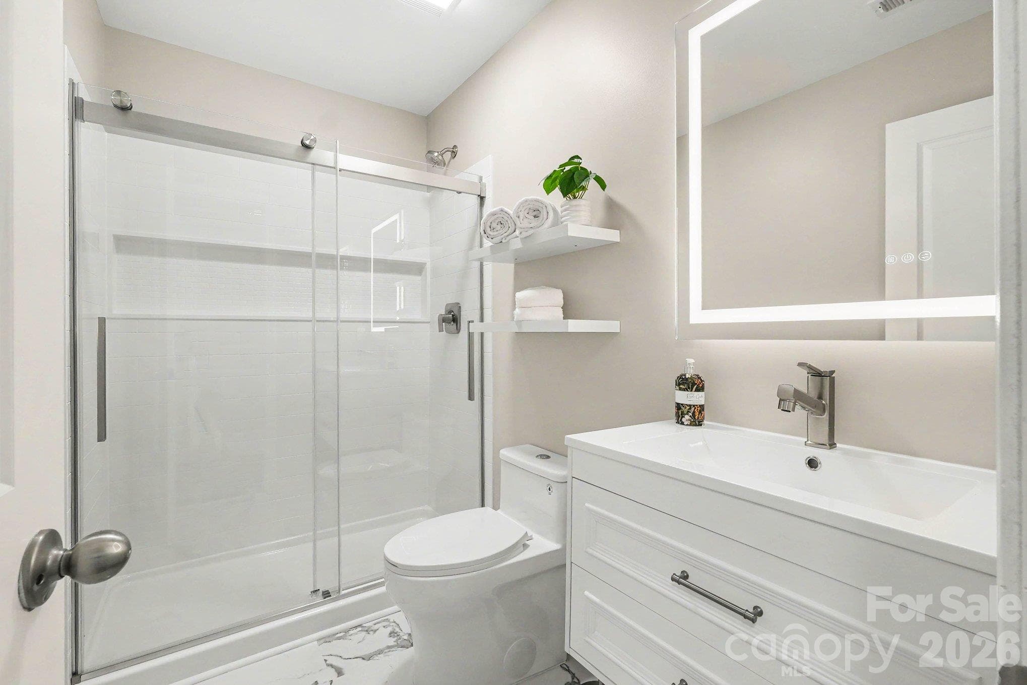 Updated guest bath - 6826 Broad Valley Court, Charlotte
