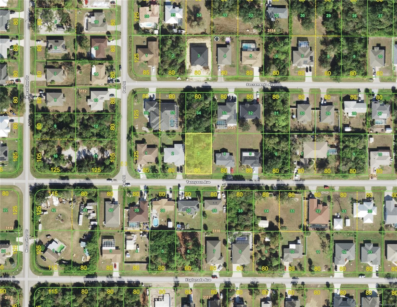 Land at 22456 TENNYSON AVE, PORT CHARLOTTE, photo 2 of 4