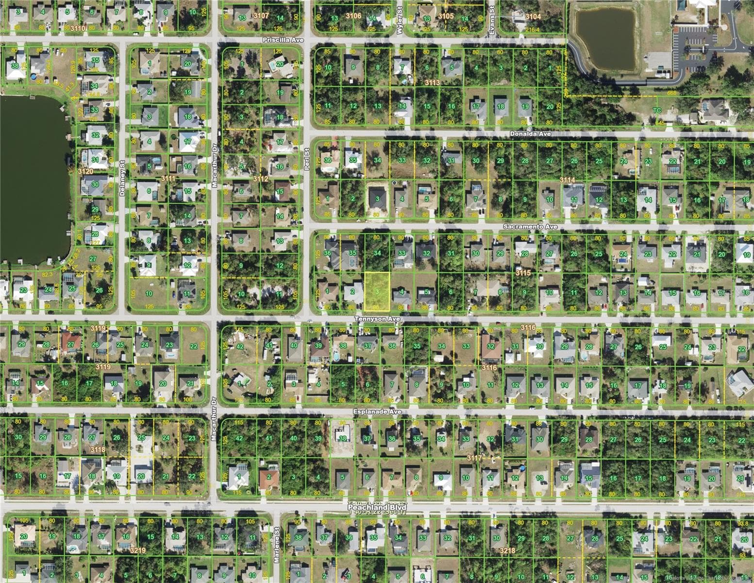 Land at 22456 TENNYSON AVE, PORT CHARLOTTE, photo 3 of 4