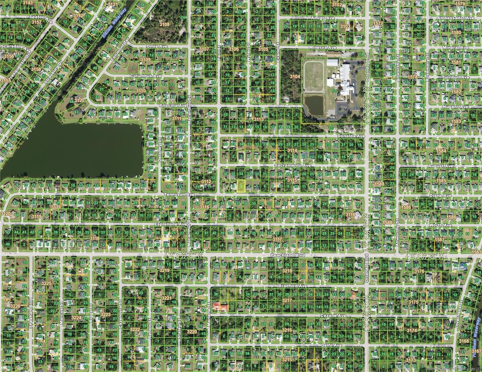 Land at 22456 TENNYSON AVE, PORT CHARLOTTE, photo 4 of 4