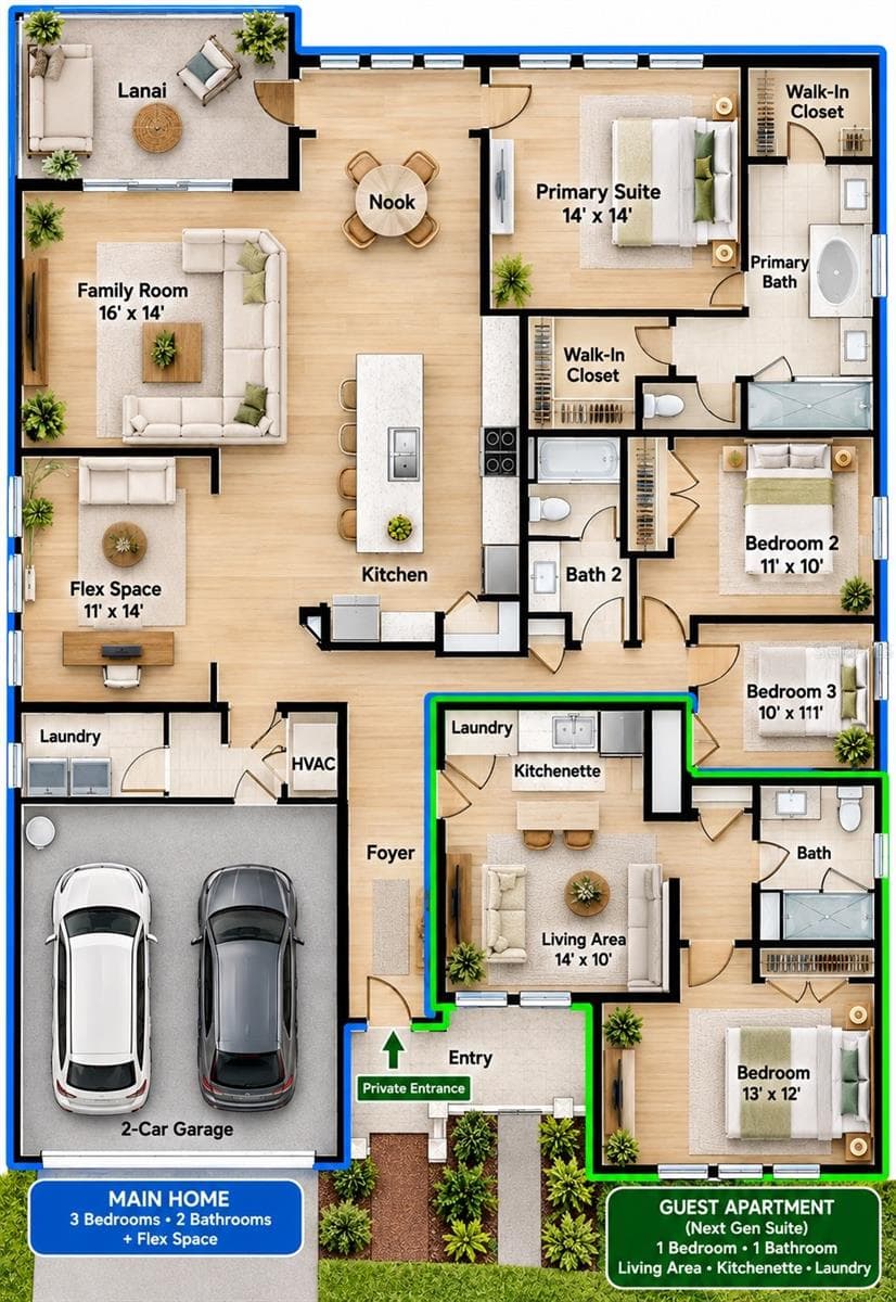 Riviera Floor Plan - 4409 EASTMINSTER RD, DAVENPORT
