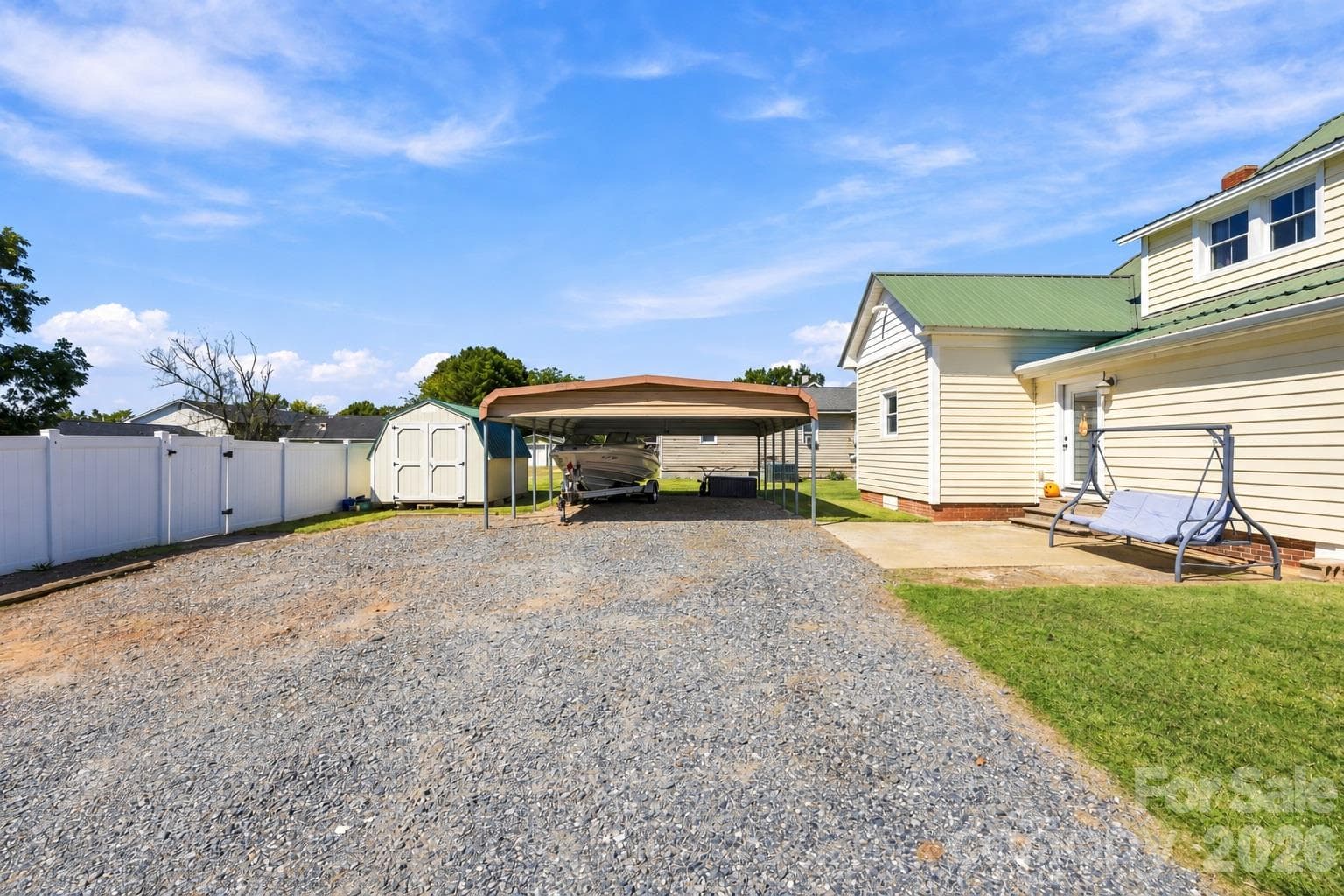 2 car carport with additional parking - 322 E Main Street, Maiden