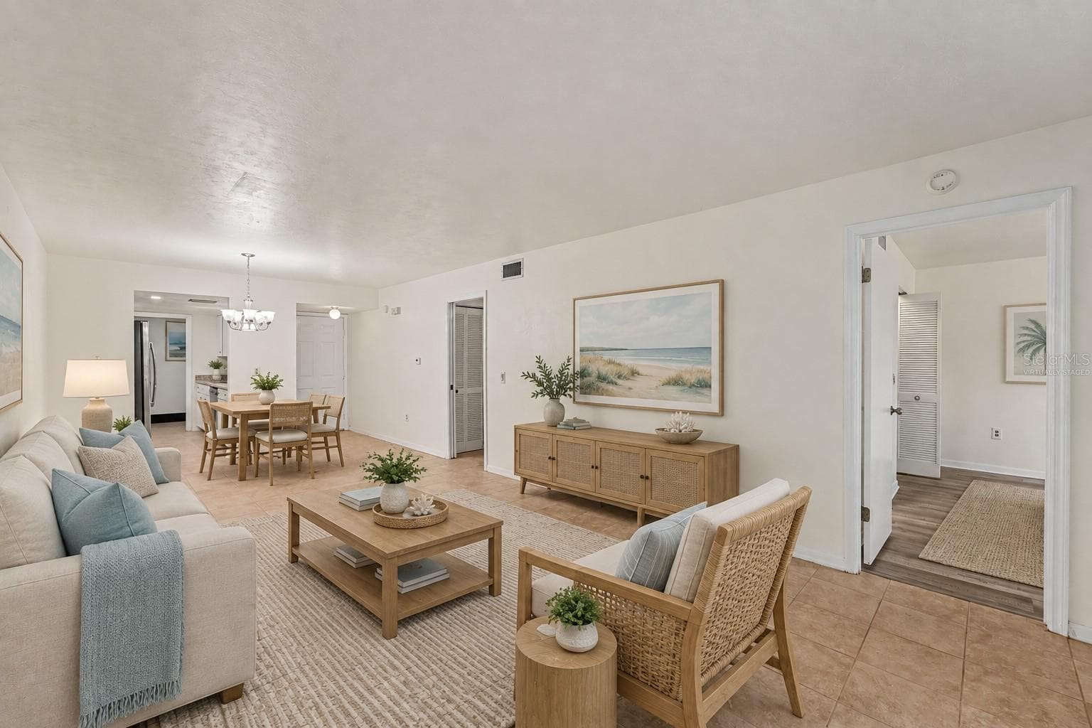 Living & Dining Room Virtually Staged - 175 E HARTFORD ST #5A, HERNANDO