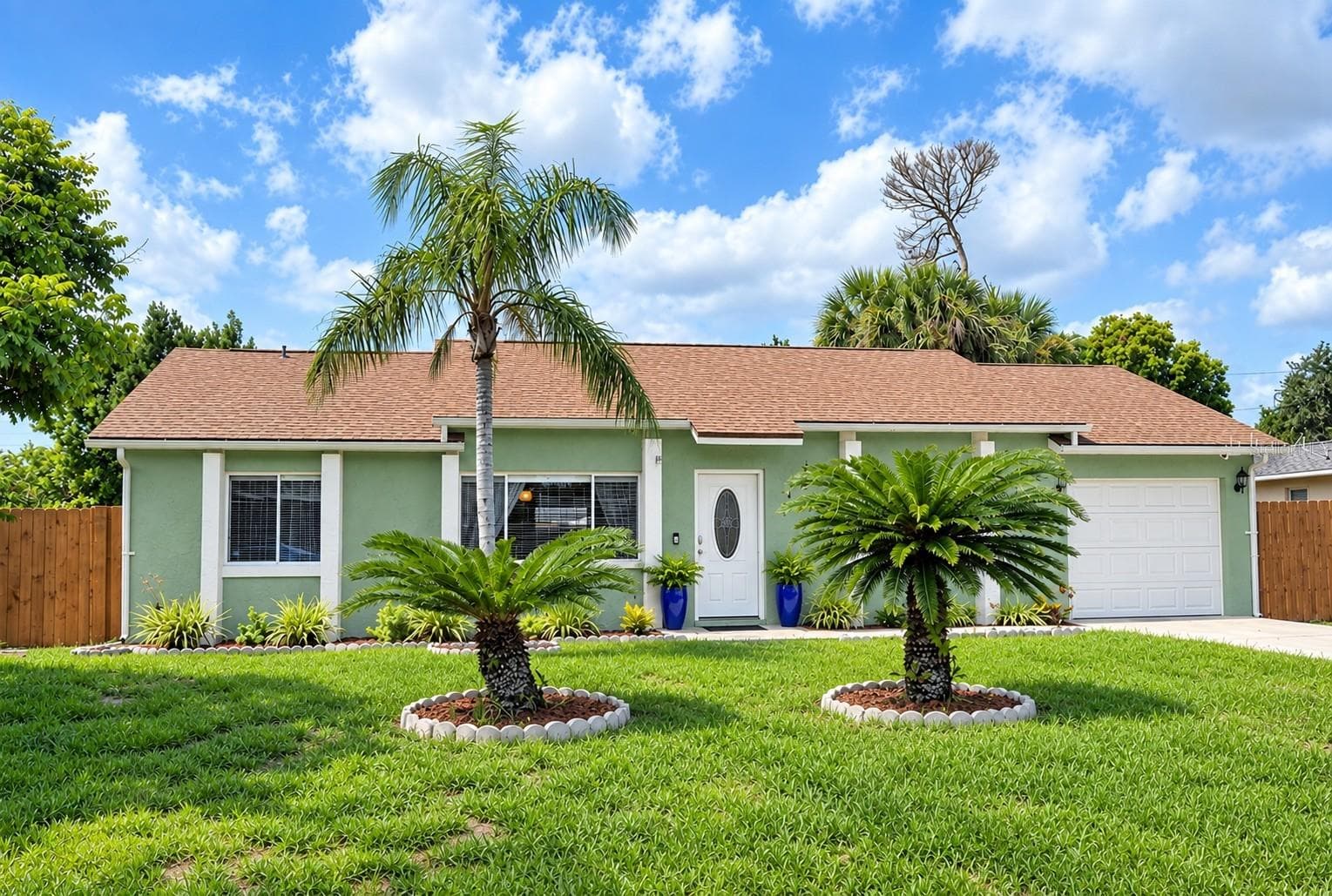 Grass & Palm trees were touched up AI - 1379 DANDELION DR, DELTONA