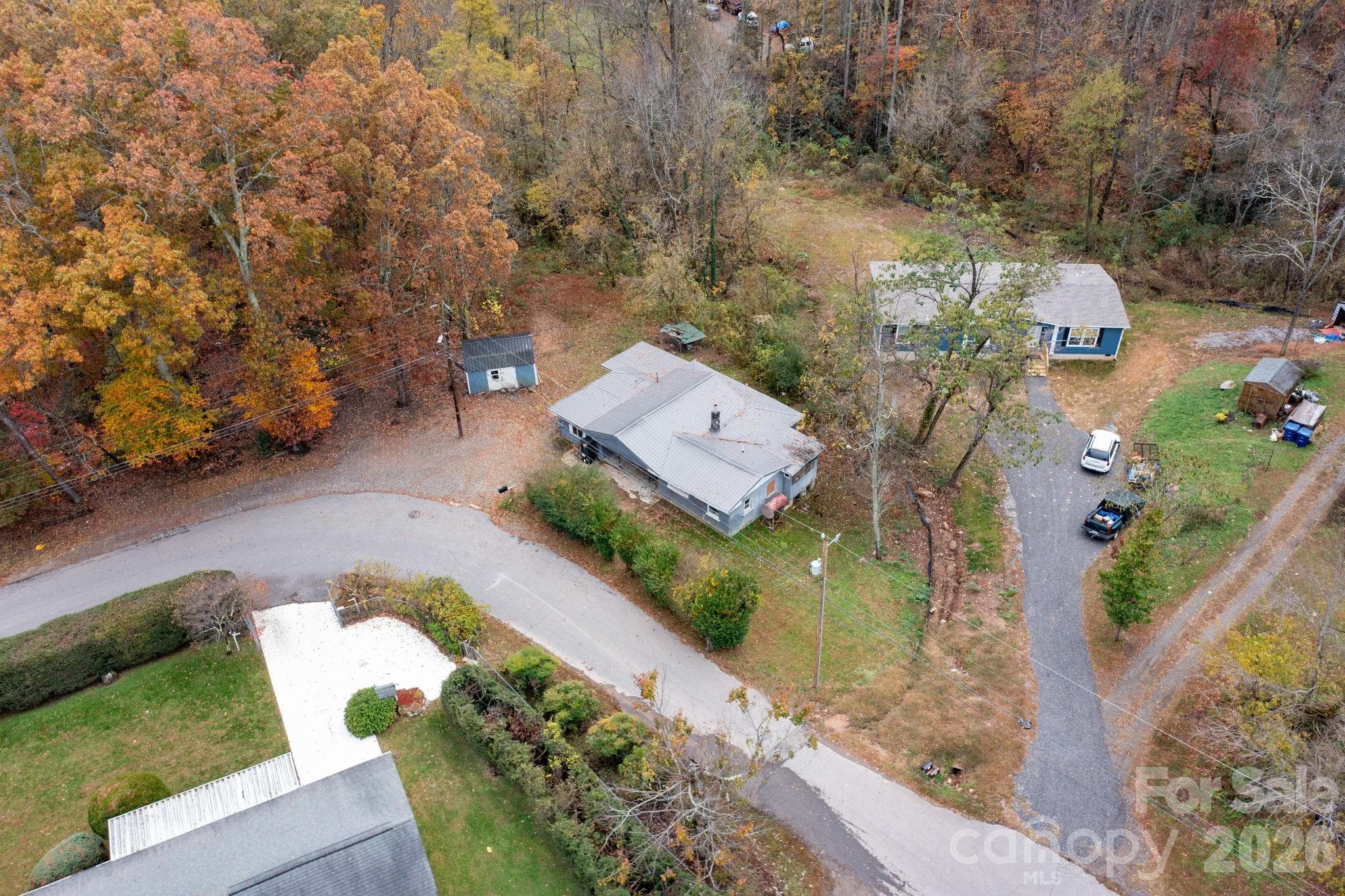 Utilities on side - 226 Mount Allen Heights, Black Mountain