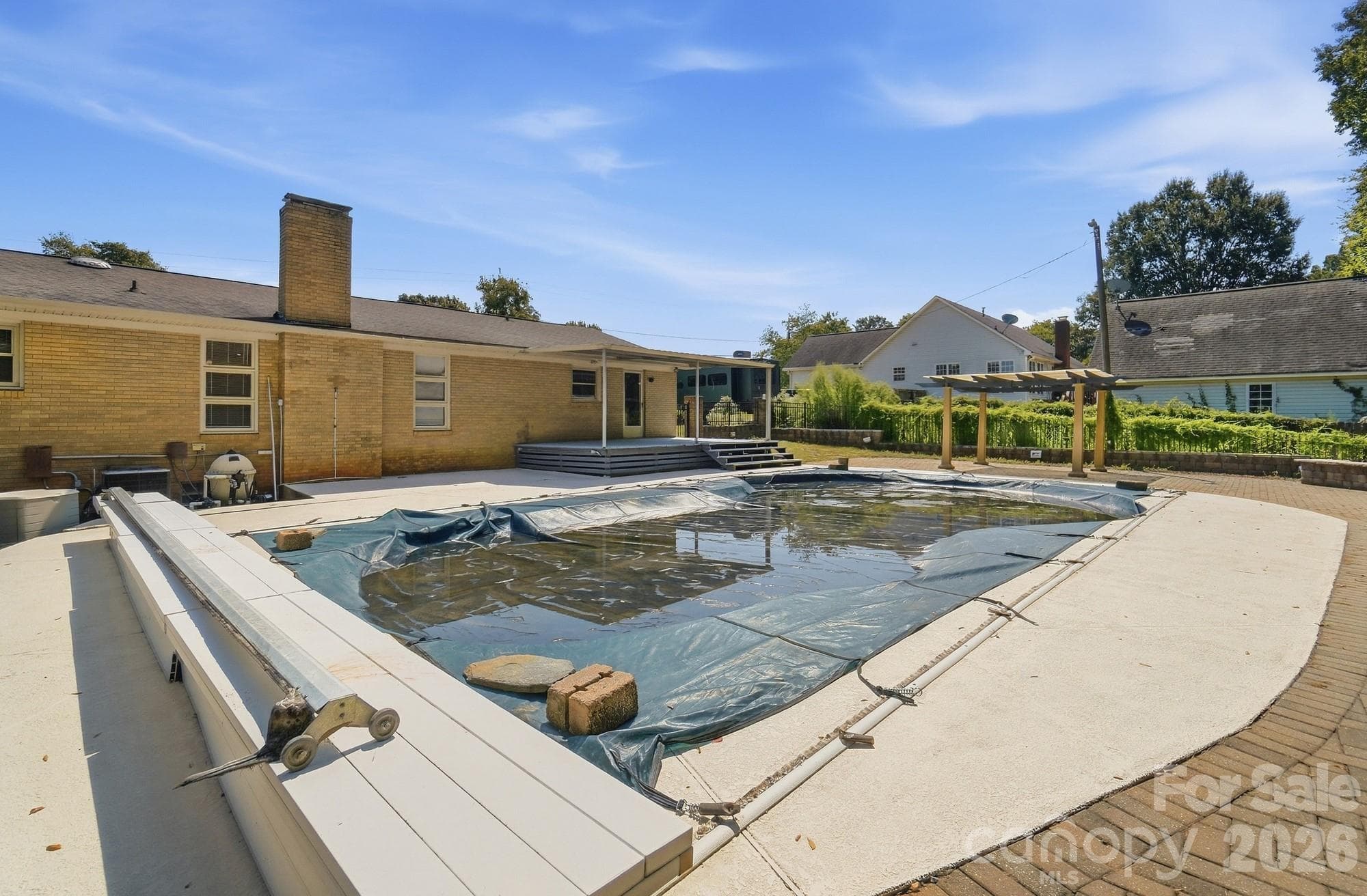 Backyard patio & Pool - 213 Lakeview Drive, Harrisburg