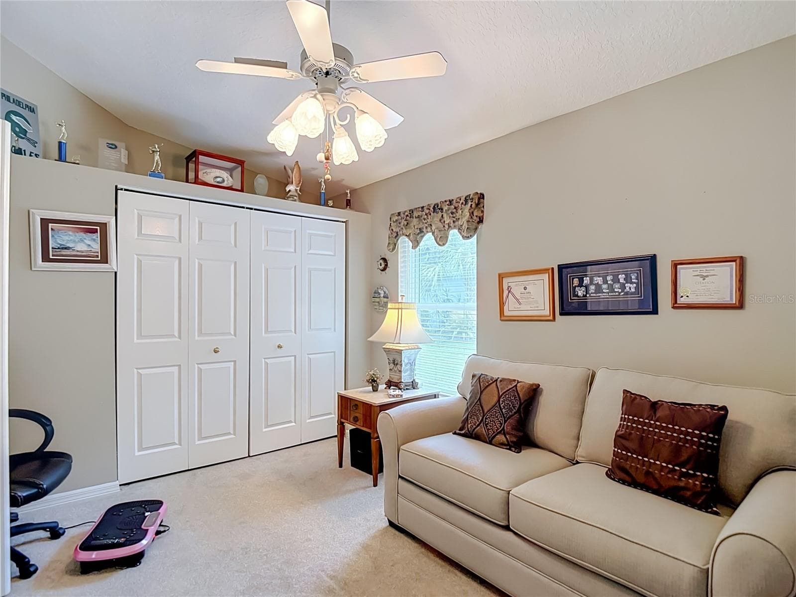 Presently being used as den this room could easily handle bedroom furniture if necessary. Additional area above the closet for those special momentos. - 13428 NORMAN CIR, HUDSON