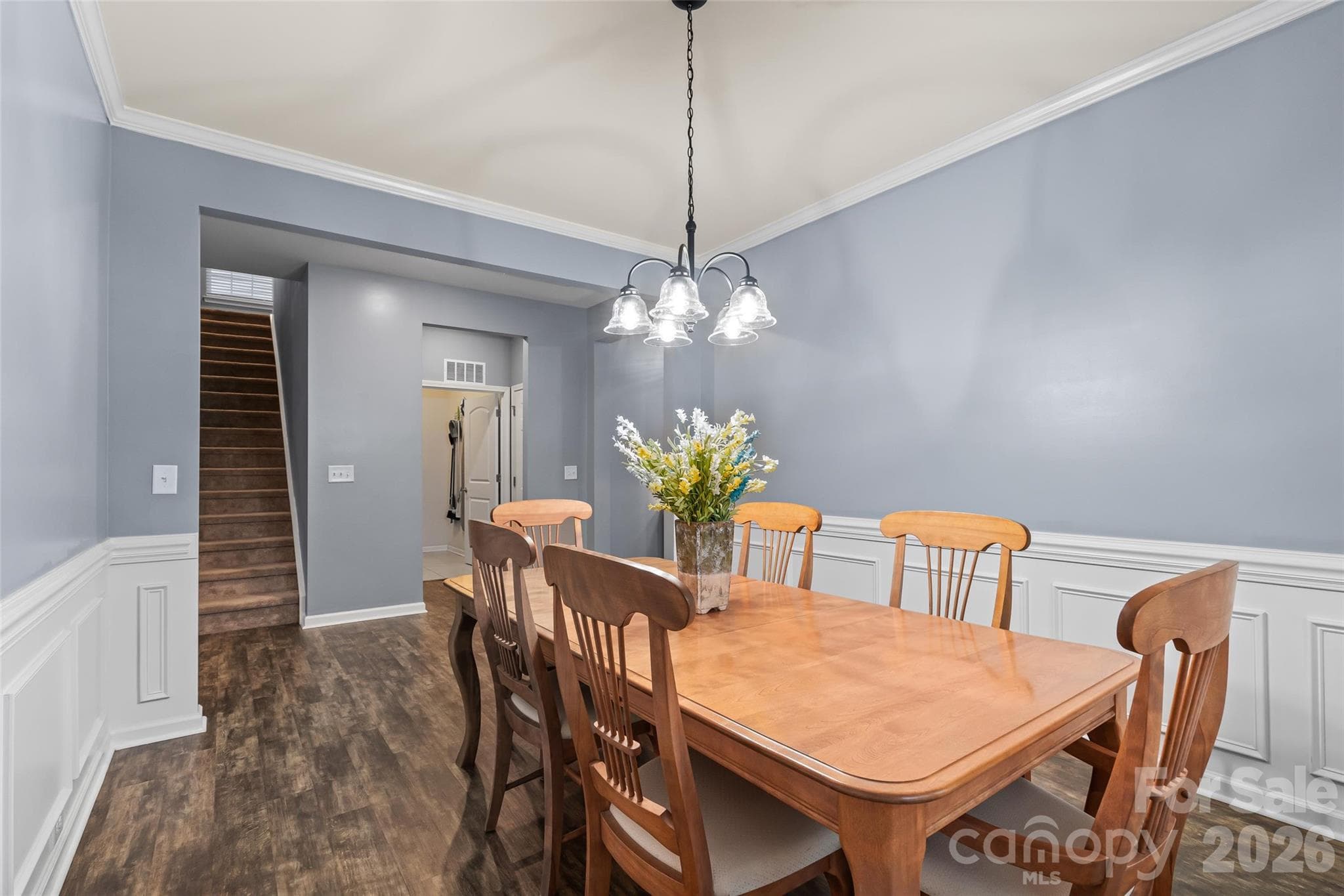 Formal Dining Room can be turned into a den with French doors if desired - 2003 Harvest Time Lane, Waxhaw