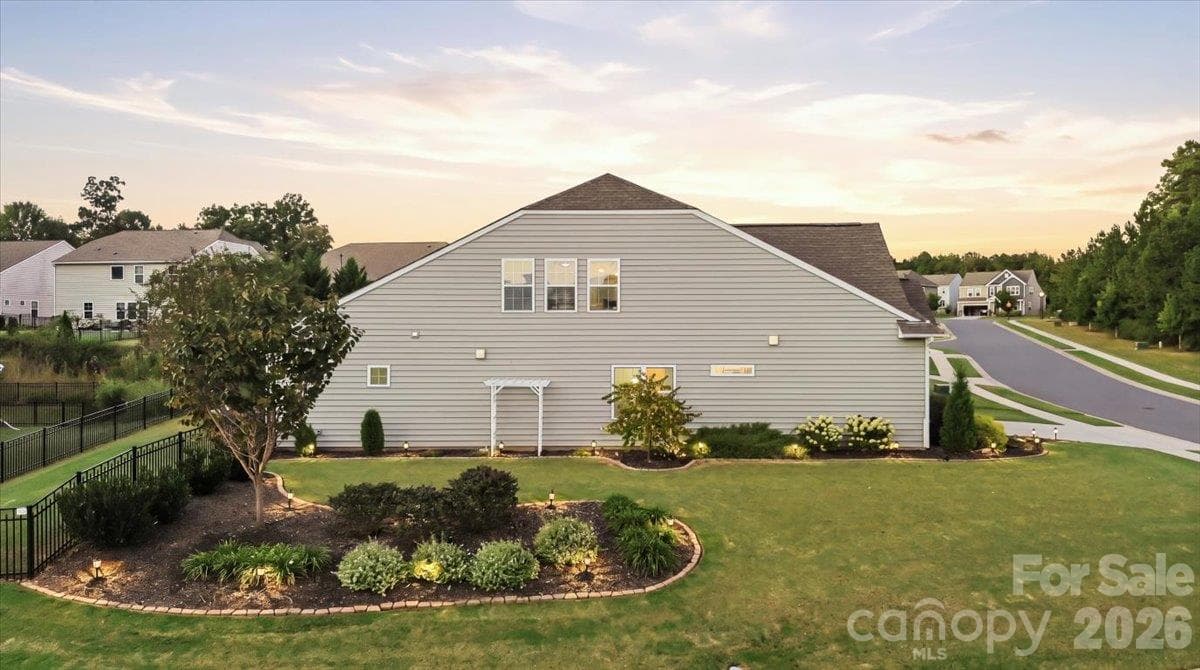 Beautiful Curb Appeal and landscape lighting on timers - 2003 Harvest Time Lane, Waxhaw