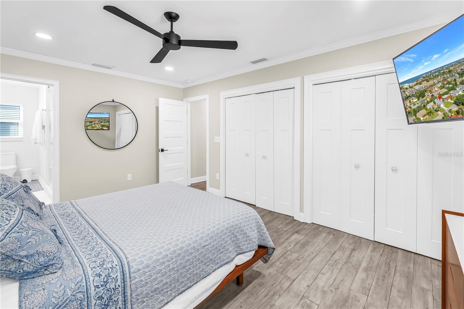 Double closets in Primary Suite with custom built in organizers. - 1114 2ND AVE S, TIERRA VERDE