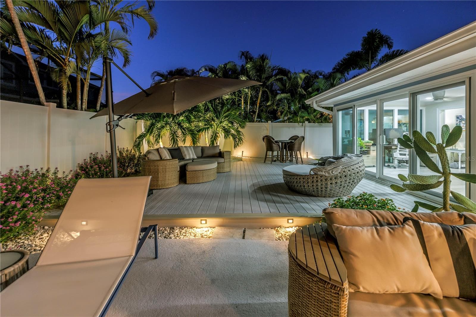 Extensive custom lighting and electric for outdoor ambiance. - 1114 2ND AVE S, TIERRA VERDE