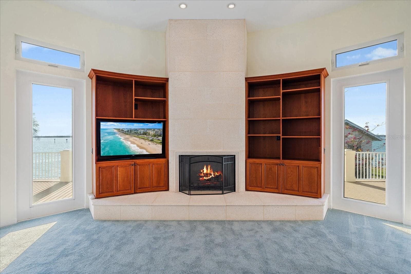 Living Room Fireplace - 1905 MISSISSIPPI AVE, ENGLEWOOD