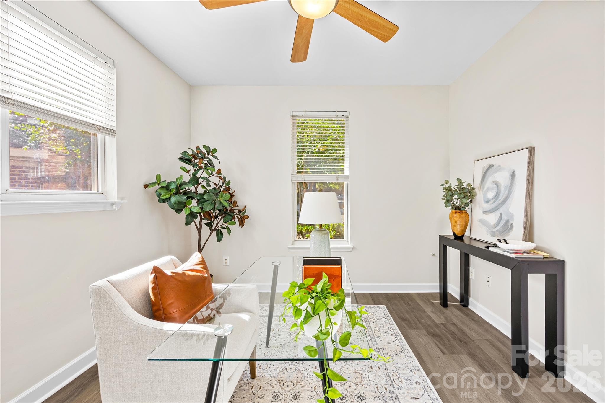 2nd full bedroom, currently set up as an office space. - 915 Northeast Drive, Davidson