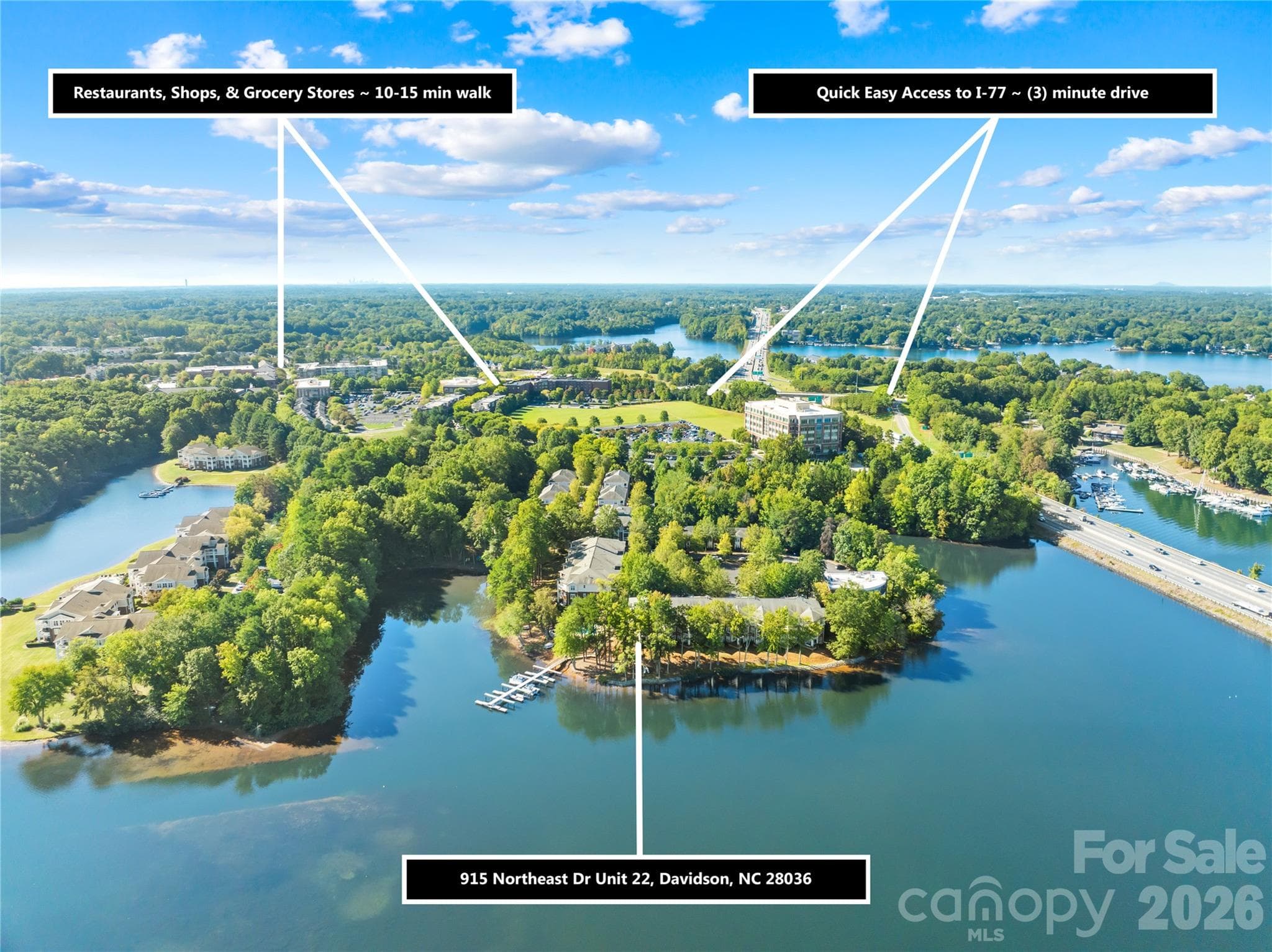 Great location to Downtown Davidson & I77. - 915 Northeast Drive, Davidson