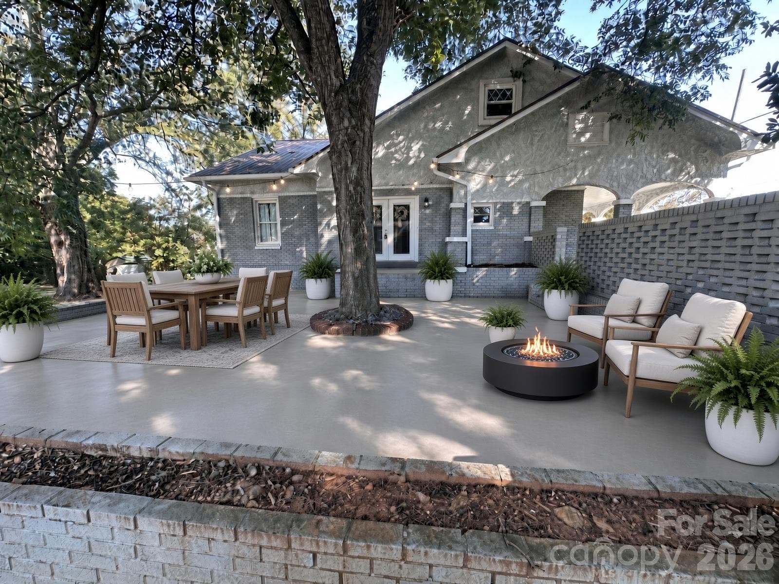 AI staged terrace - 2709 N Main Avenue, Newton