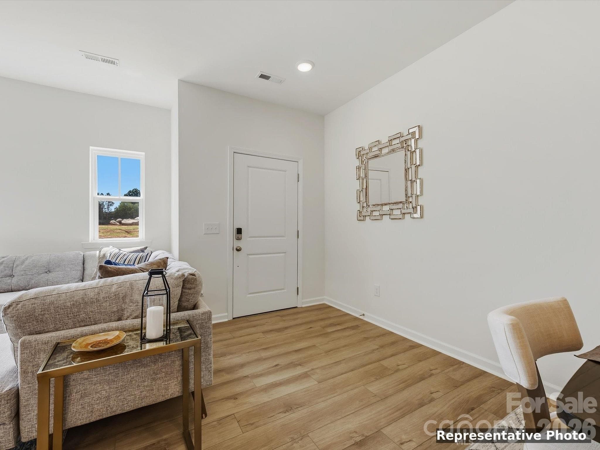 Rendering of Home Staged to Show Furniture Placement in Area - 6613 Fire Lily Lane, Charlotte