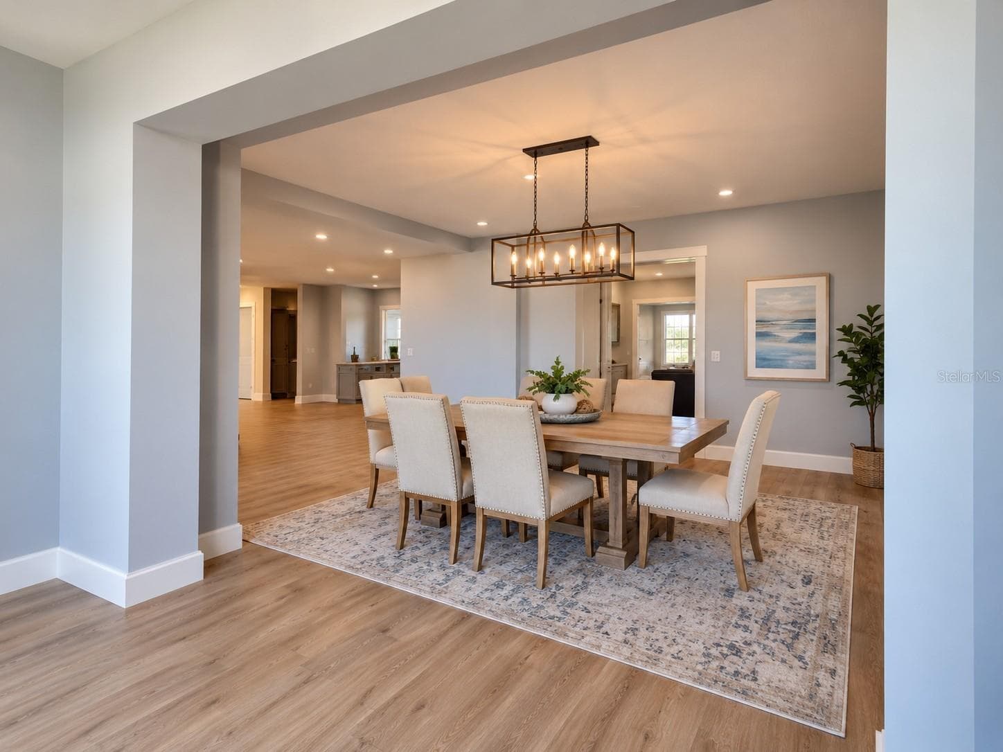 Dining room (virtual staged) - 13812 MATTIX AVE, HUDSON