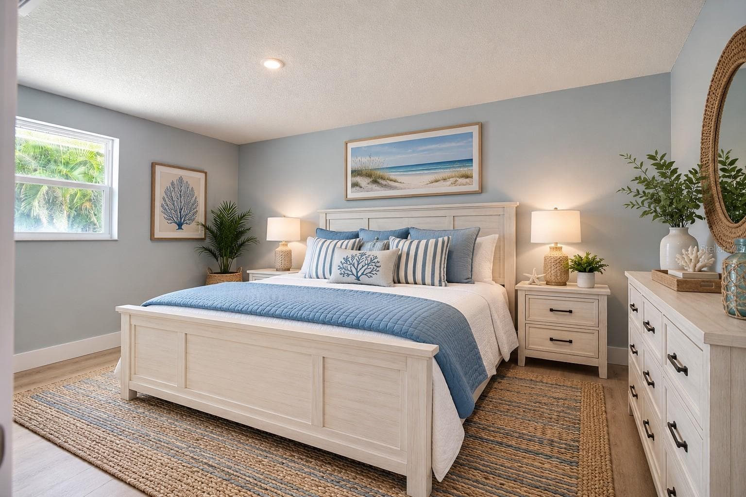 inlaw suite bedroom (virtual staged) - 13812 MATTIX AVE, HUDSON