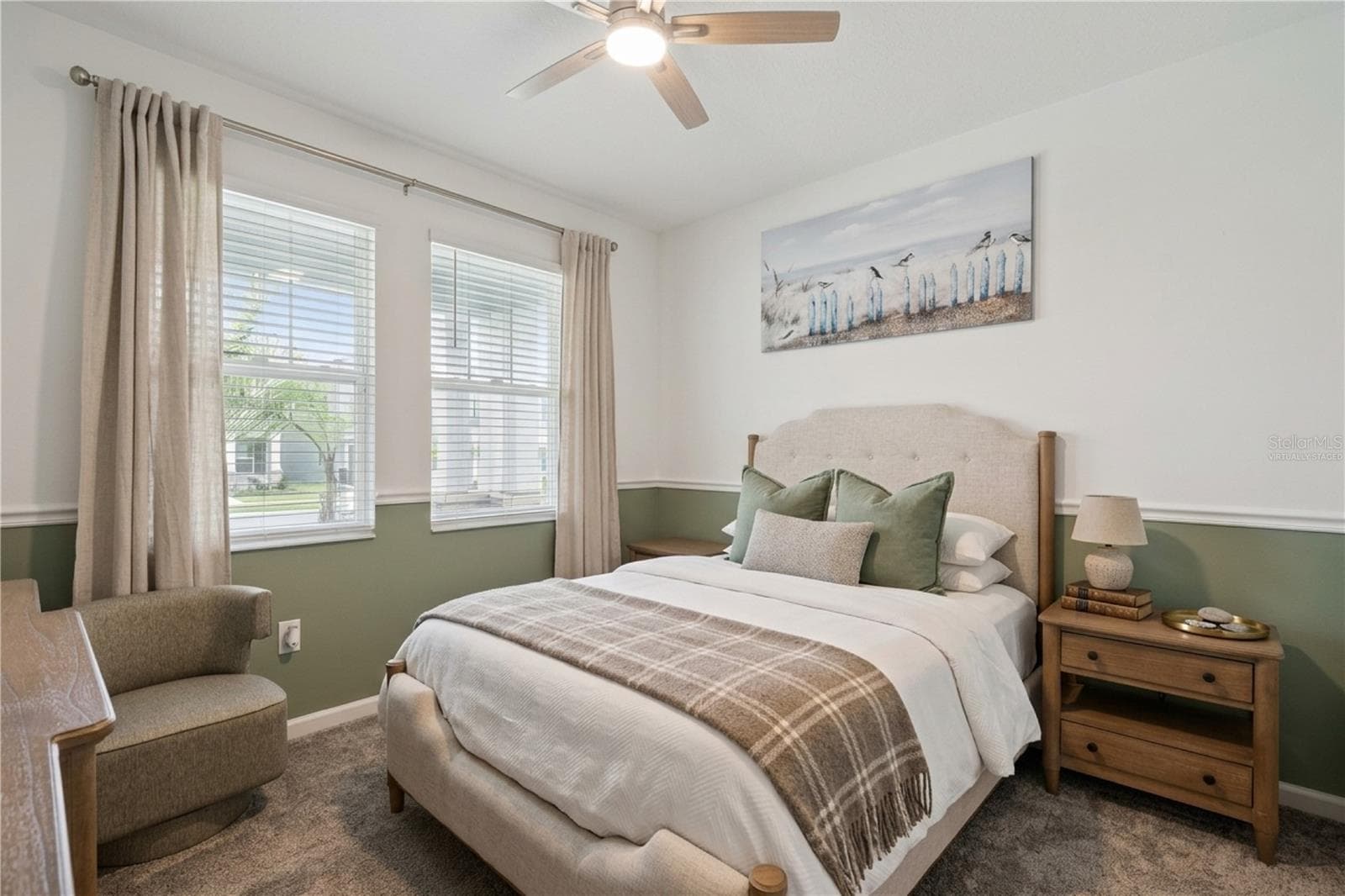 Virtually staged first floor bedroom - 6175 SHAVASANA RD RD, CLERMONT