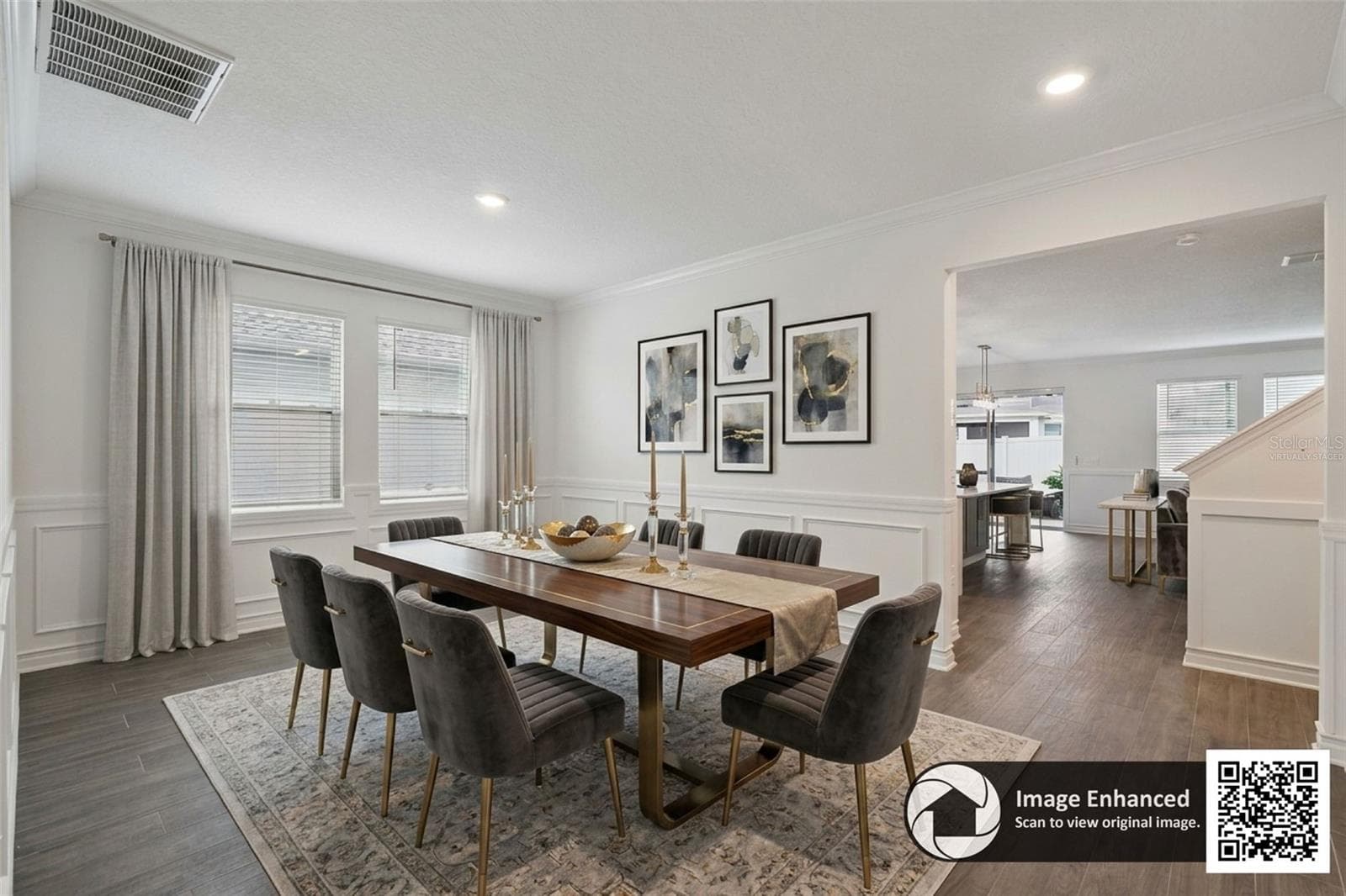 Virtually staged formal dining room area - 6175 SHAVASANA RD RD, CLERMONT