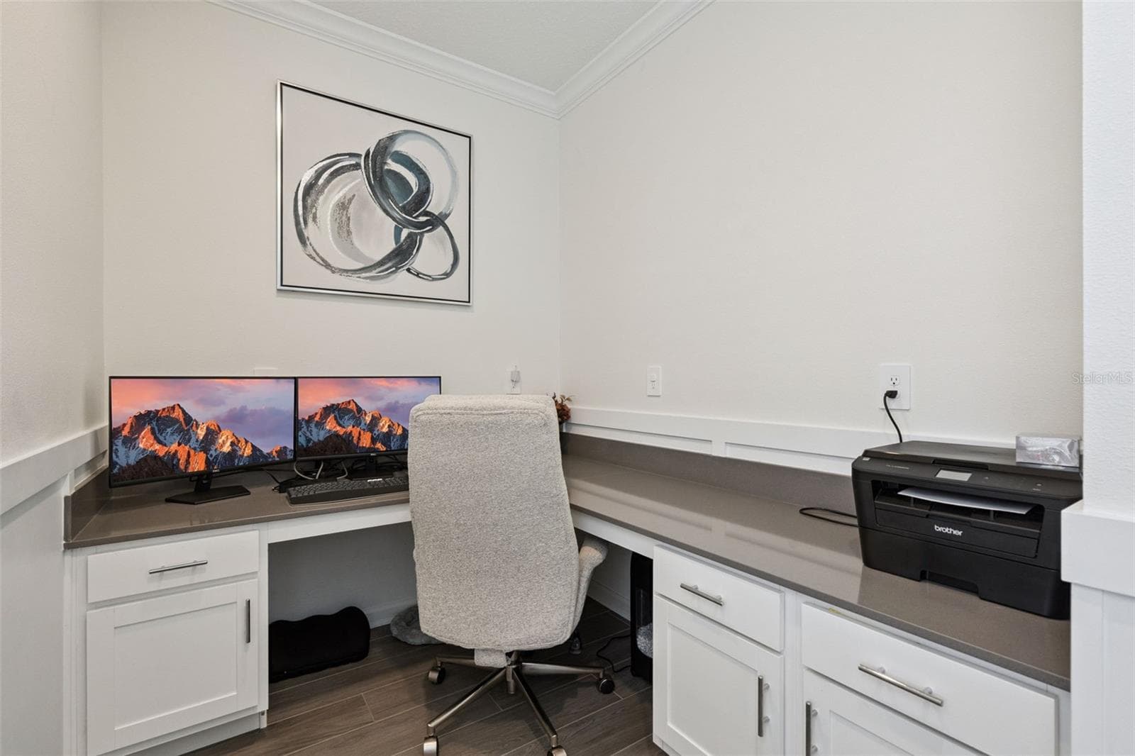 First floor tech area with built in cabinets - 6175 SHAVASANA RD RD, CLERMONT