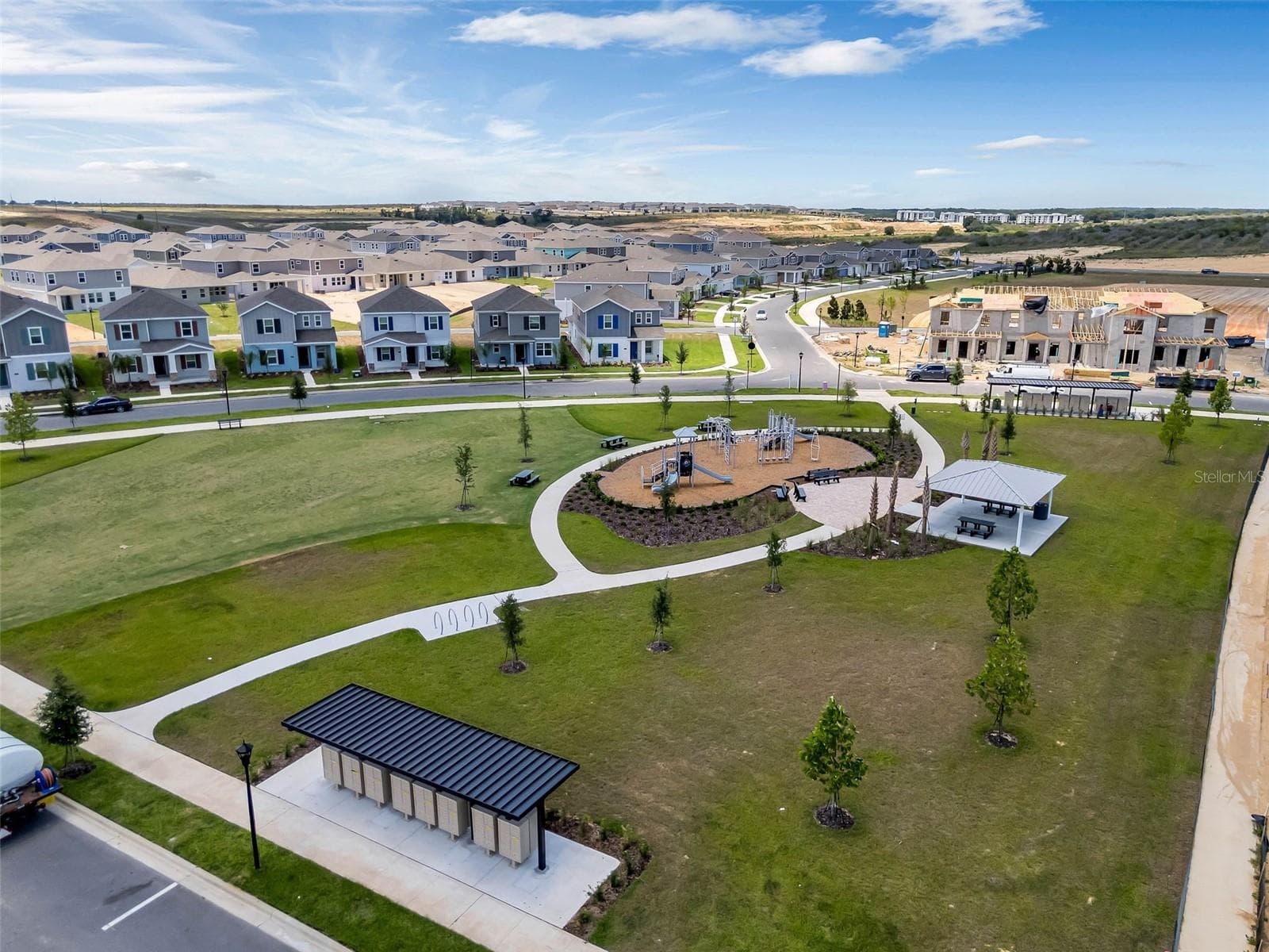 Aerial view of the mailboxes and community - 6175 SHAVASANA RD RD, CLERMONT
