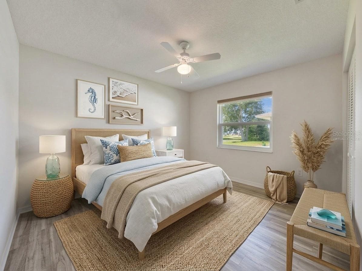 Guest Bedroom | Virtually Staged | Virtually staged to showcase the possibilities for this additional guest bedroom. Photo has been virtually staged. - 23088 GRAY AVE, PORT CHARLOTTE