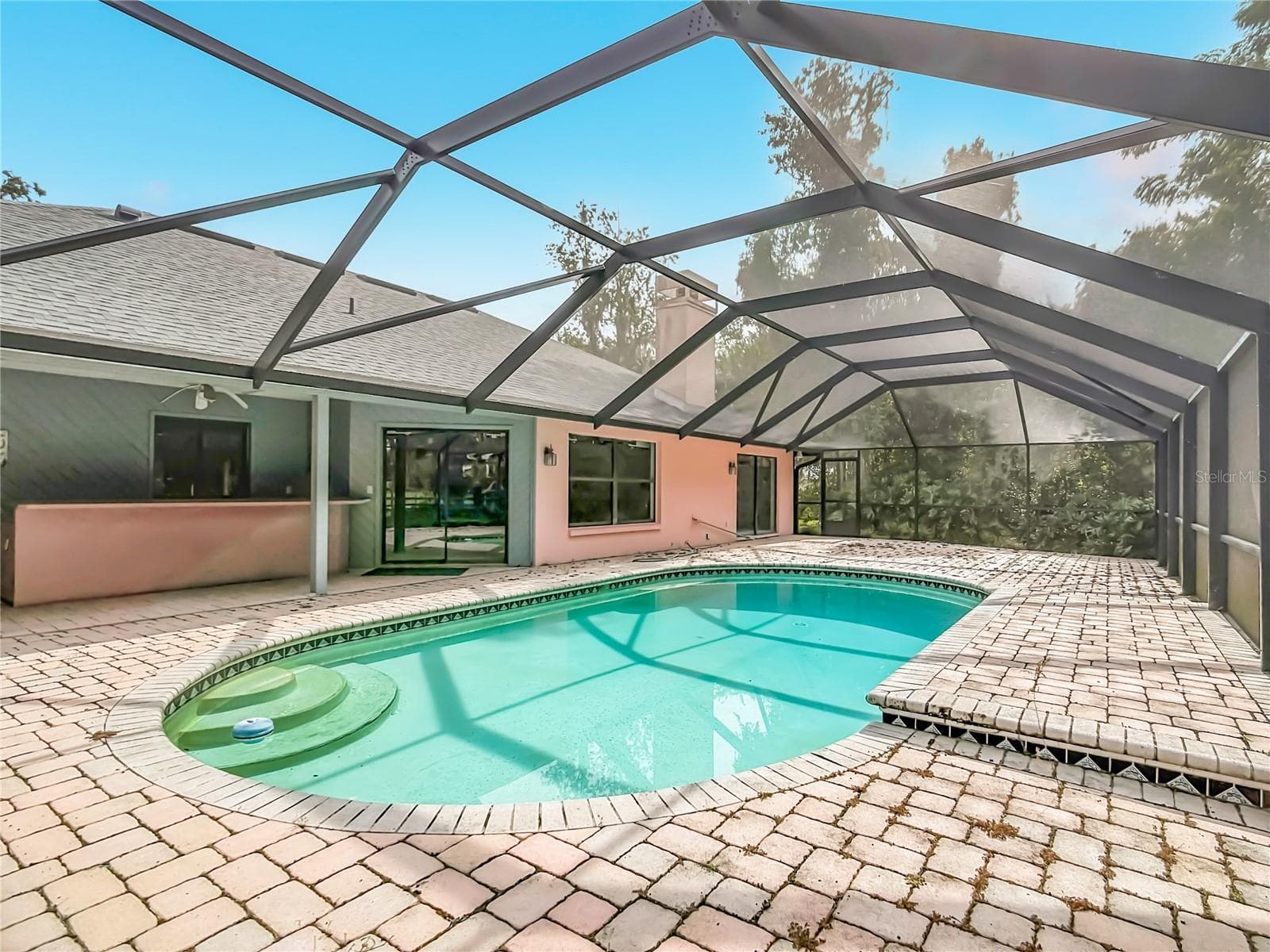 Entertainment size pavered lanai & pool - 3305 IMPERIAL LN, LAKELAND