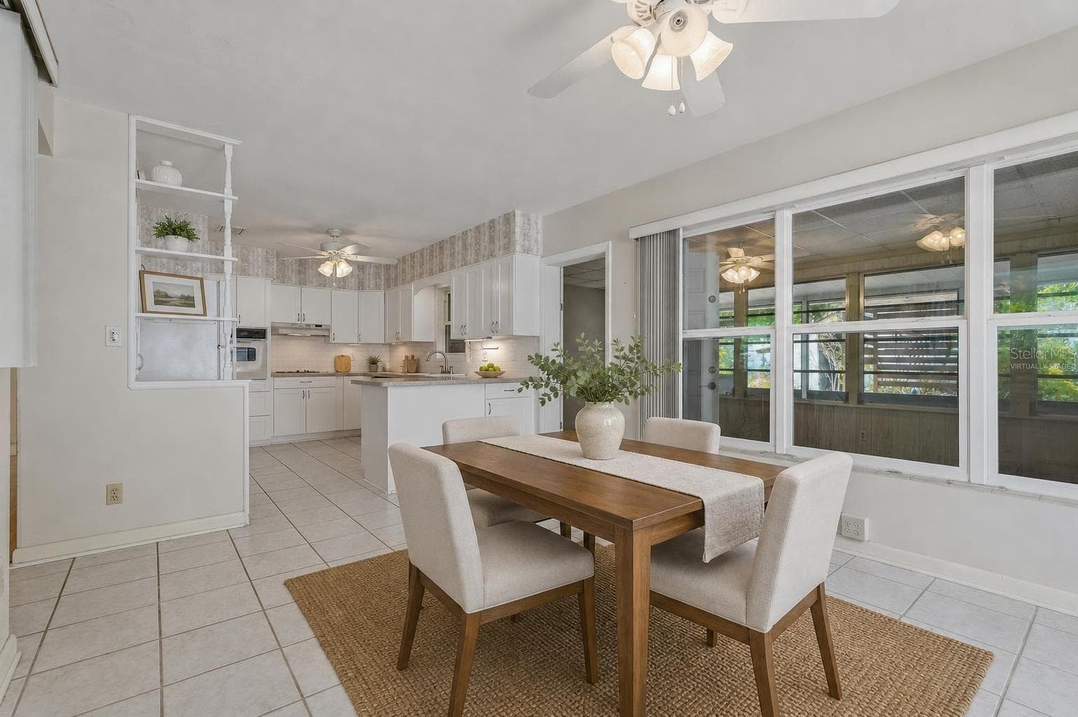 Virtually Staged Kitchen /  Dining Room - 1632 SAN MATEO DR, DUNEDIN