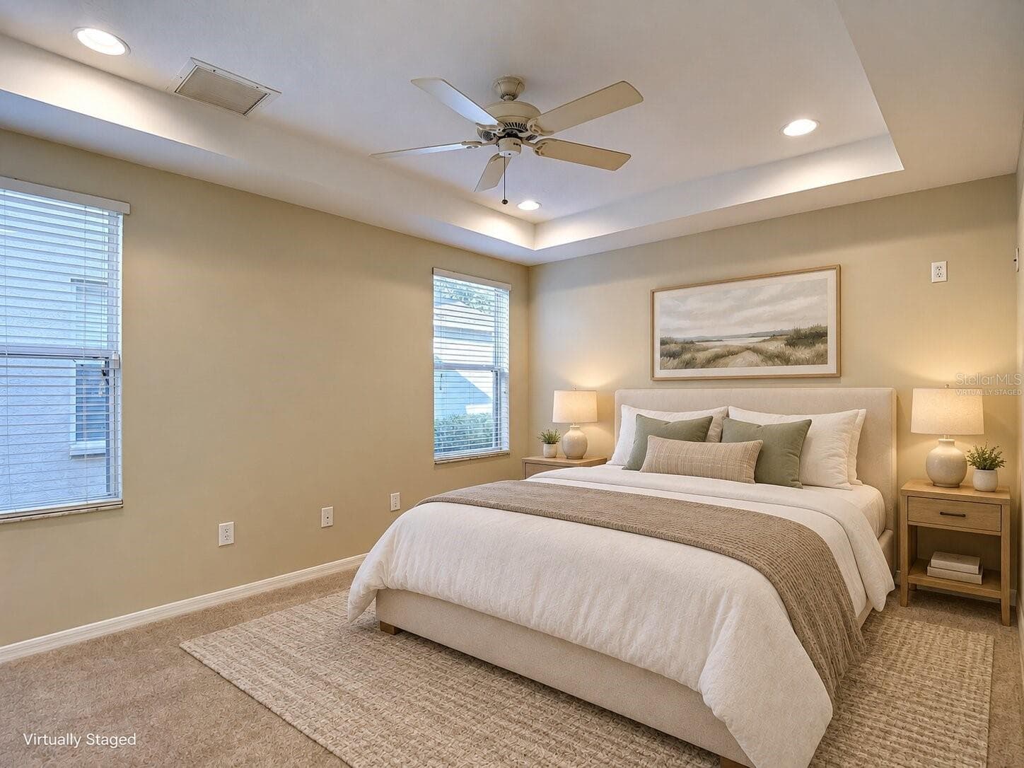 Virtually Staged Primary Bedroom - 10016 PERTHSHIRE CIR, LAND O LAKES