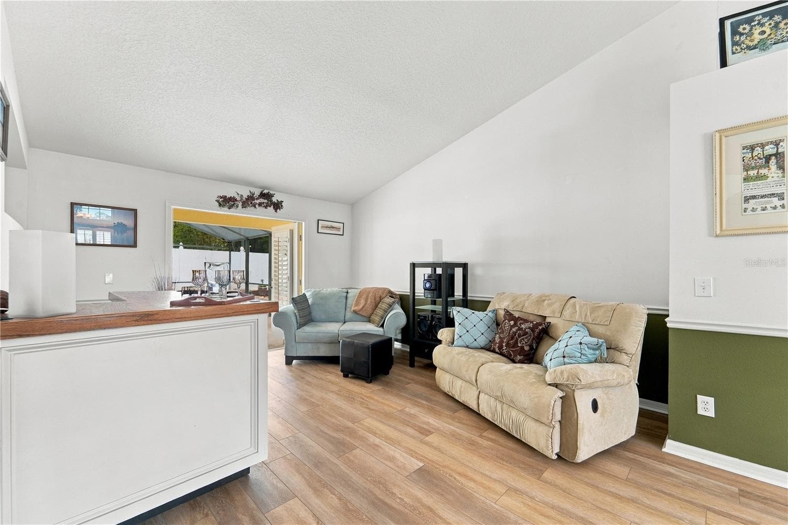 View from dining room to living room. - 1420 BENT OAKS BLVD, DELAND