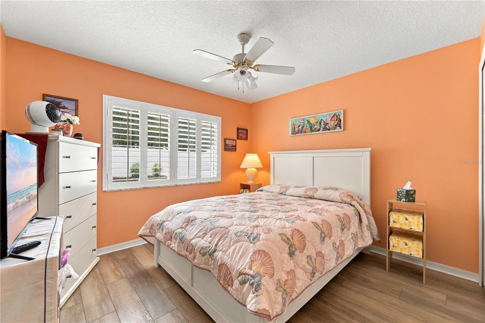 2nd bedroom with luxury vinyl plank flooring - 1420 BENT OAKS BLVD, DELAND
