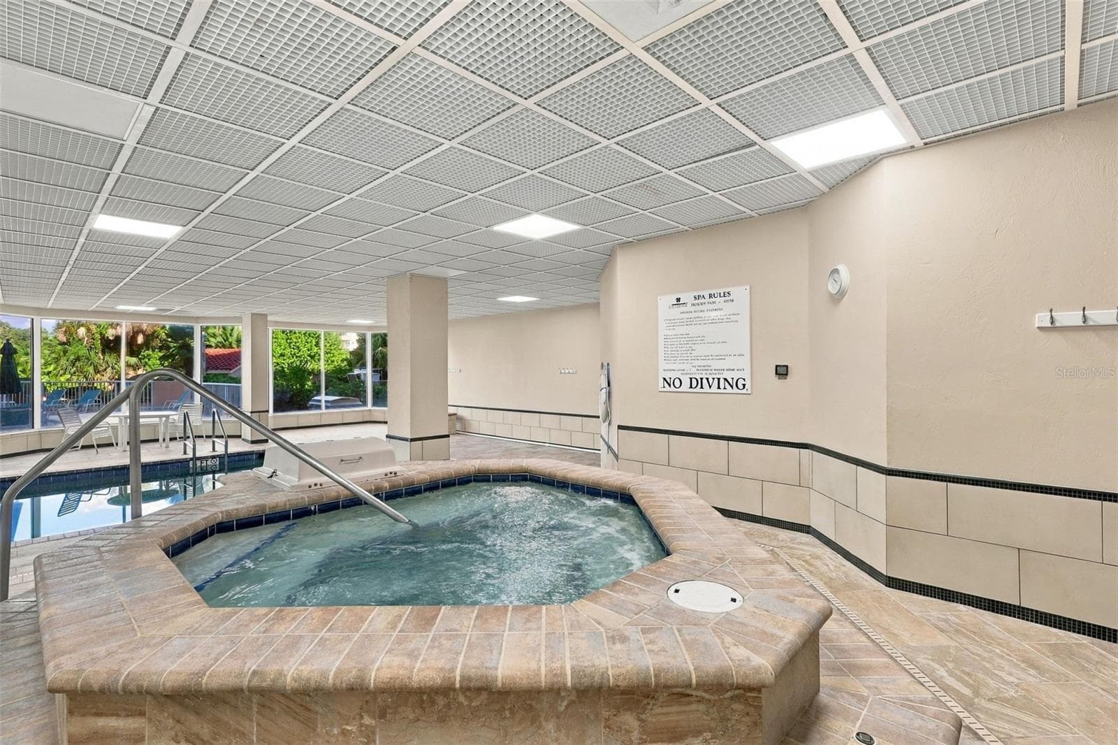 Indoor hot tub - 3 OCEANS WEST BLVD #7D7, DAYTONA BEACH SHORES