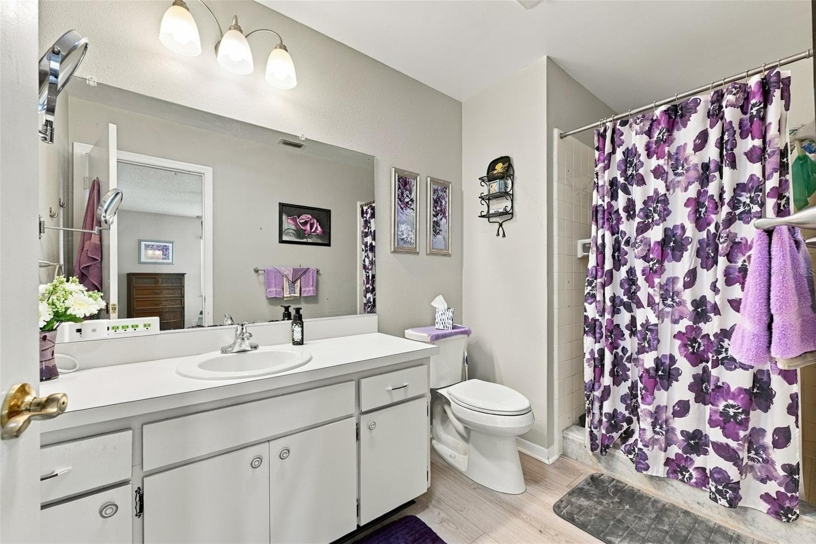 Primary ensuite bathroom has a shower, no tub. - 215 GENET CT, SUN CITY CENTER