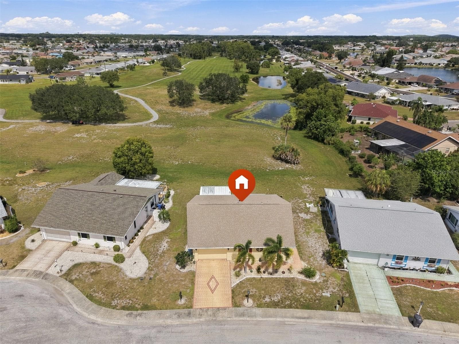 Aerial View - 215 GENET CT, SUN CITY CENTER