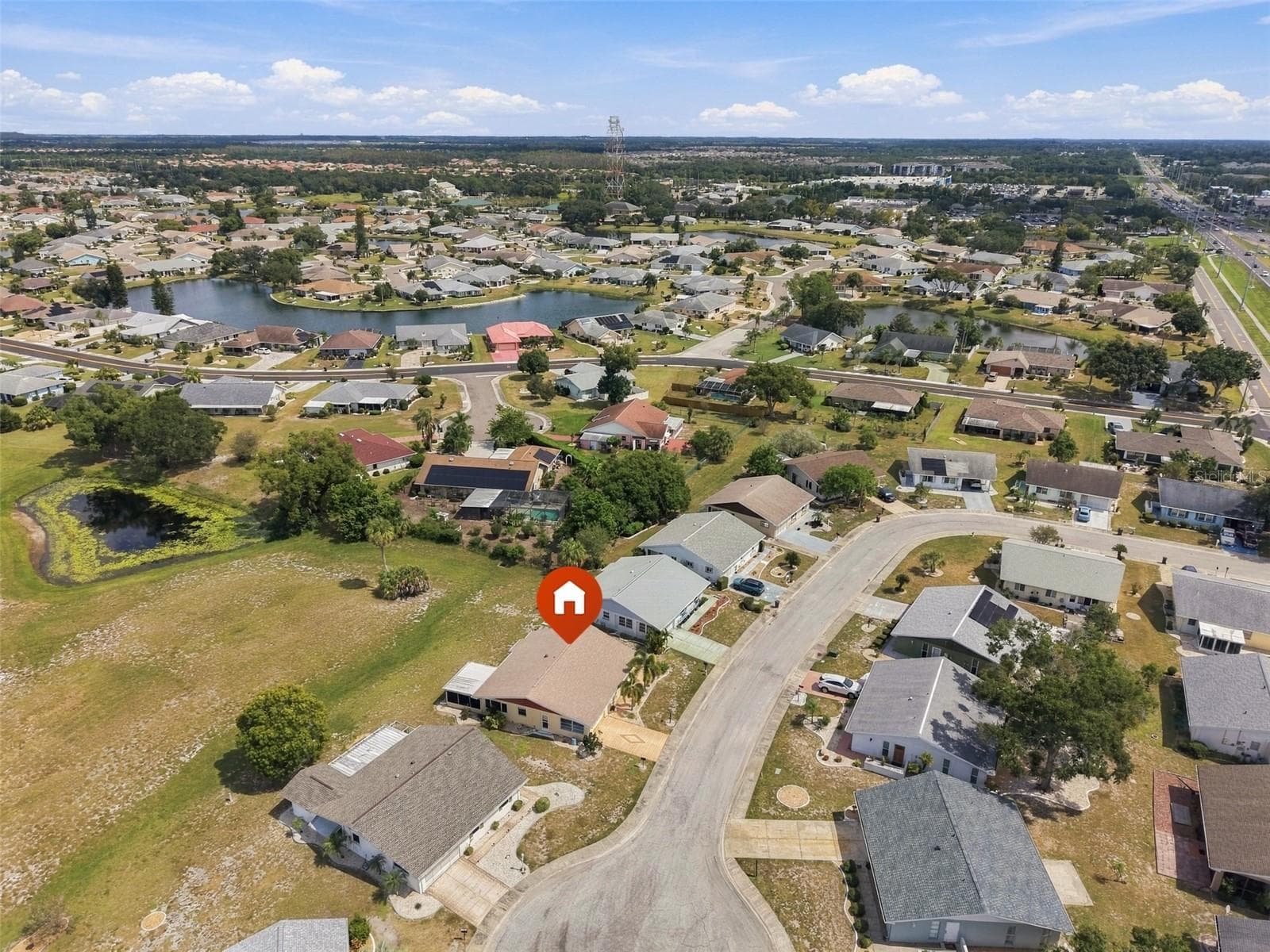 Aerial View - 215 GENET CT, SUN CITY CENTER