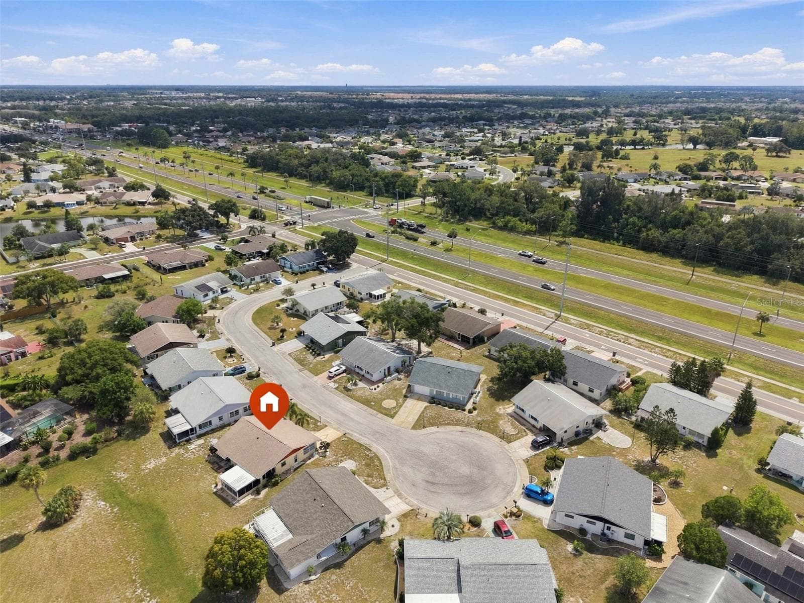 Aerial View - 215 GENET CT, SUN CITY CENTER