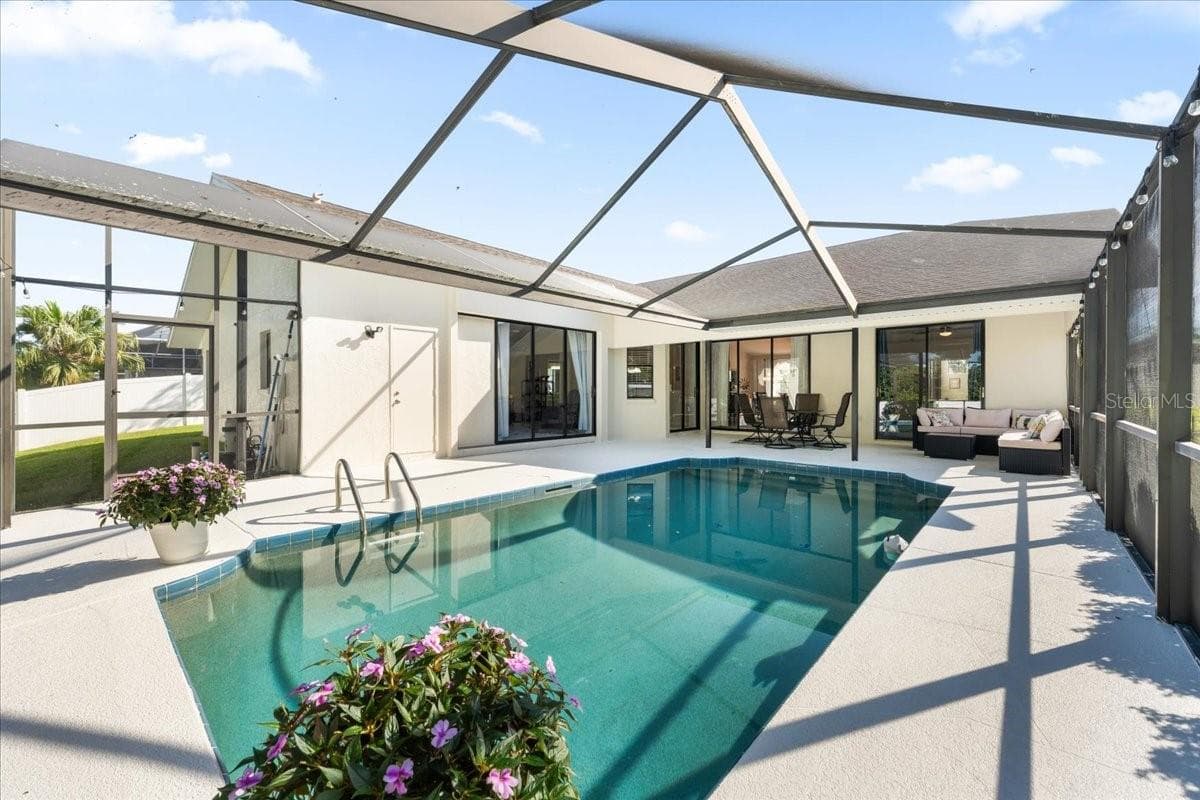 Swimming Pool and Screened Porch - 2656 SADDLEWOOD LN, PALM HARBOR