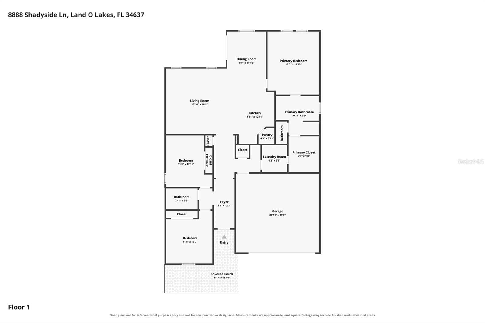 Single Family Residence at 8888 SHADYSIDE LN, LAND O LAKES, photo 4 of 45