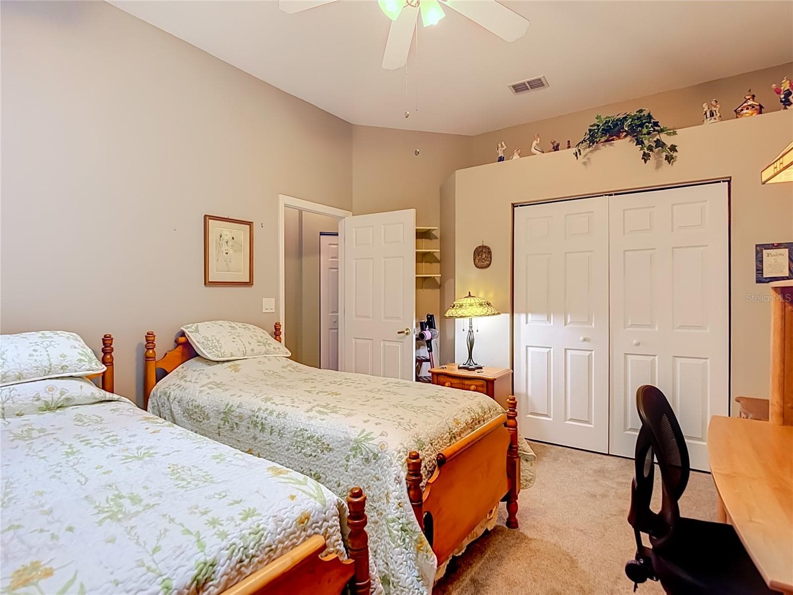 This room is presently set up as a guest room. Sits on carpet. The room has no exterior windows but does have a skylight for some natural lighting. - 13424 NORMAN CIR, HUDSON
