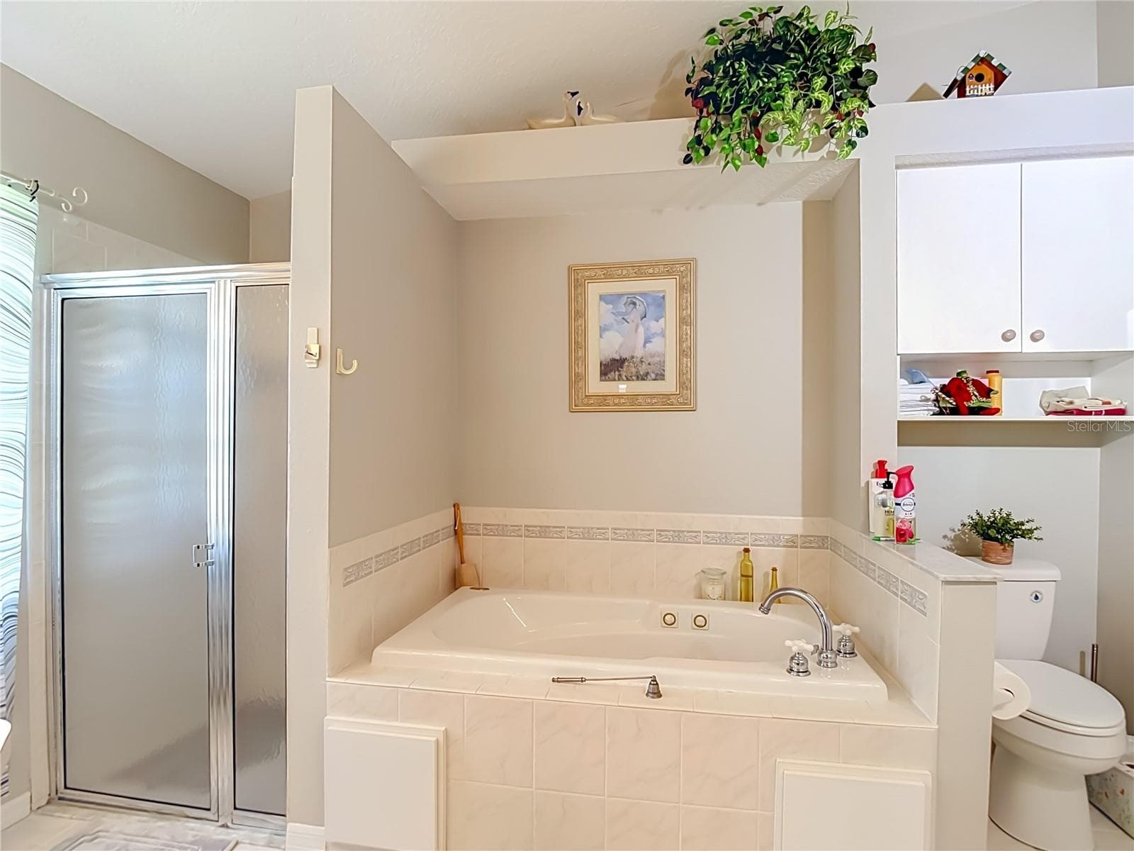 Closed in shower seperate from the Garden Tub. Pick your poison, stimulating shower vs soaking. - 13424 NORMAN CIR, HUDSON