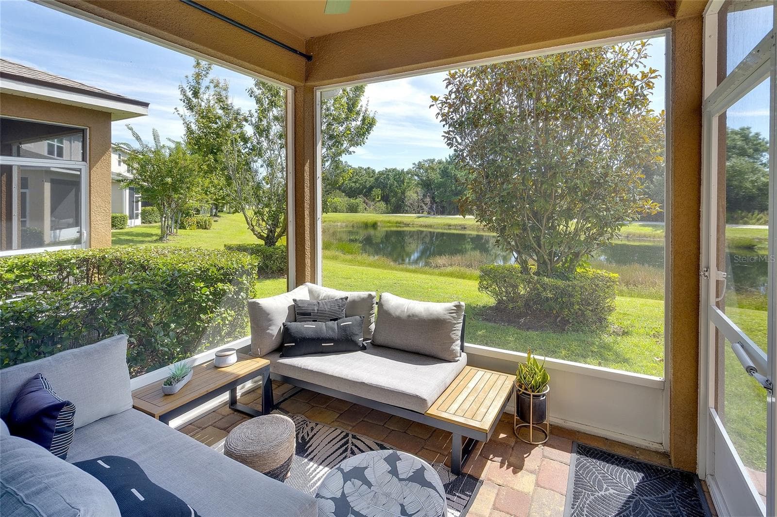 Comfortable seating for viewing wildlife - 12207 TRAILHEAD DR, BRADENTON