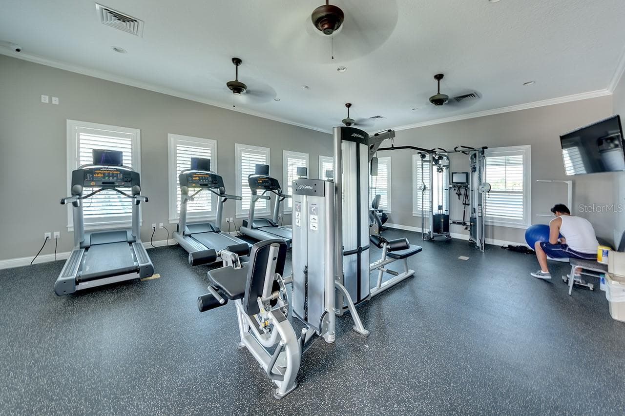 Nicely equipped gym - 12207 TRAILHEAD DR, BRADENTON