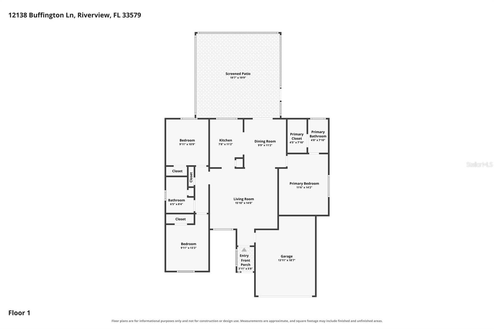 Single Family Residence at 12138 BUFFINGTON LN, RIVERVIEW, photo 54 of 68