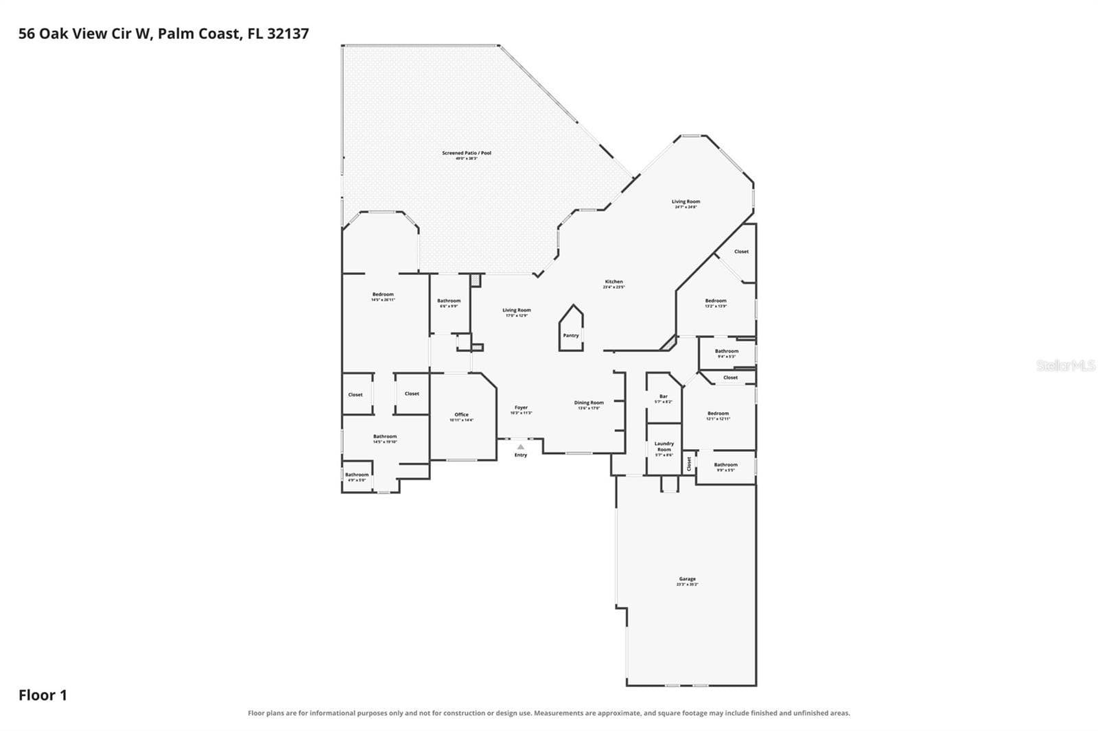 Single Family Residence at 56 OAK VIEW CIR W, PALM COAST, photo 3 of 46
