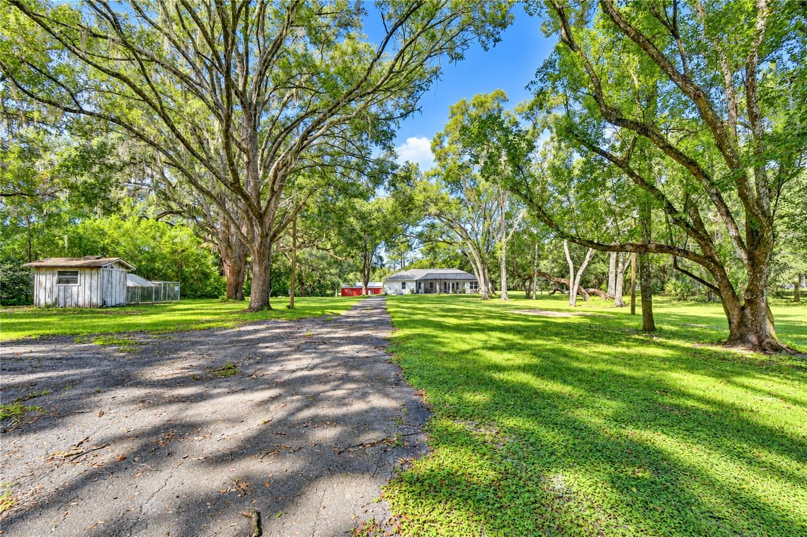 Paved drive to backyard - 5746 FRONTIER DR, ZEPHYRHILLS