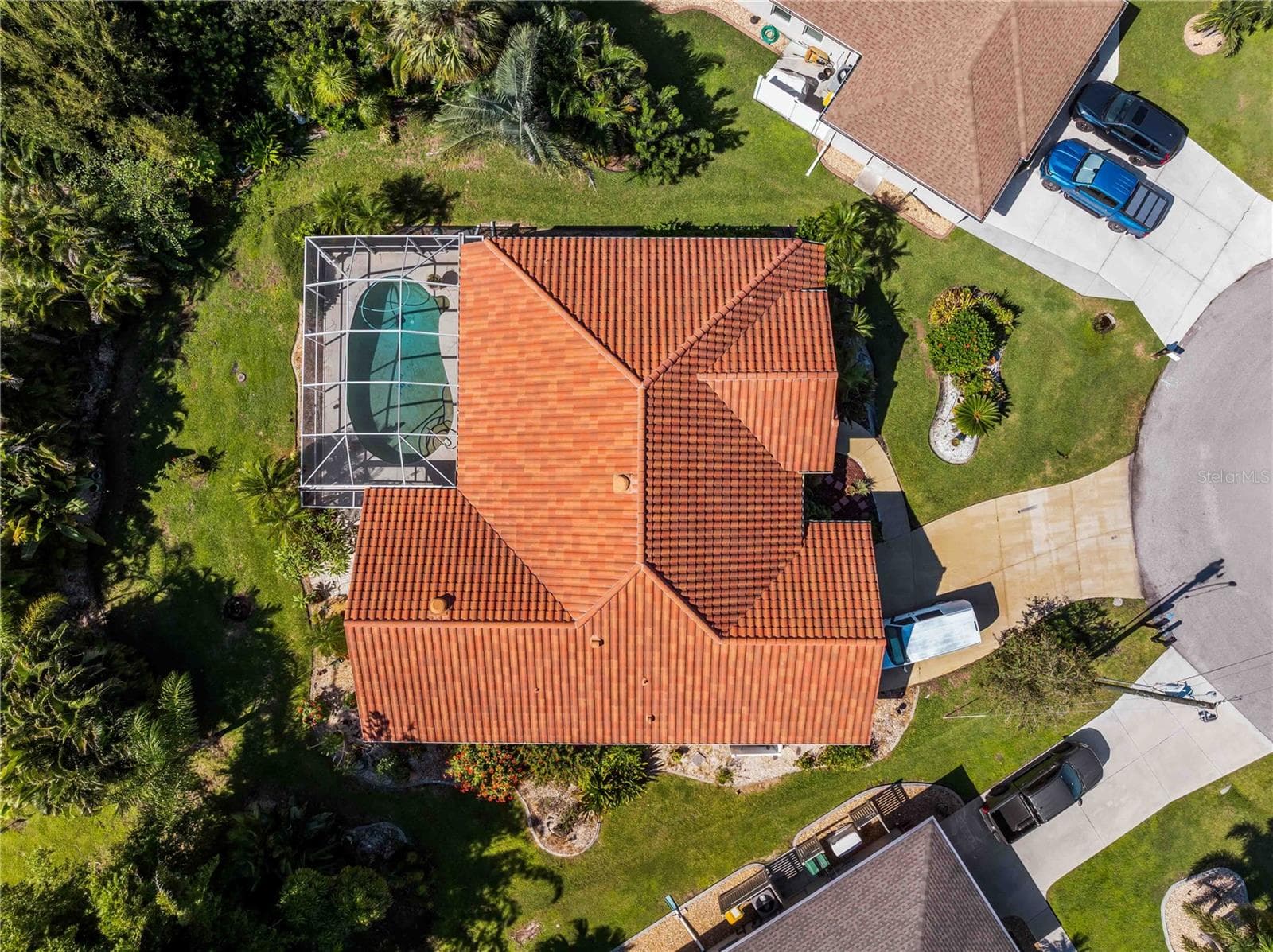Aerial_134TocopillaStreet_PuntaGorda_PoolView_Overhead.jpg - 134 TOCOPILLA ST, PUNTA GORDA
