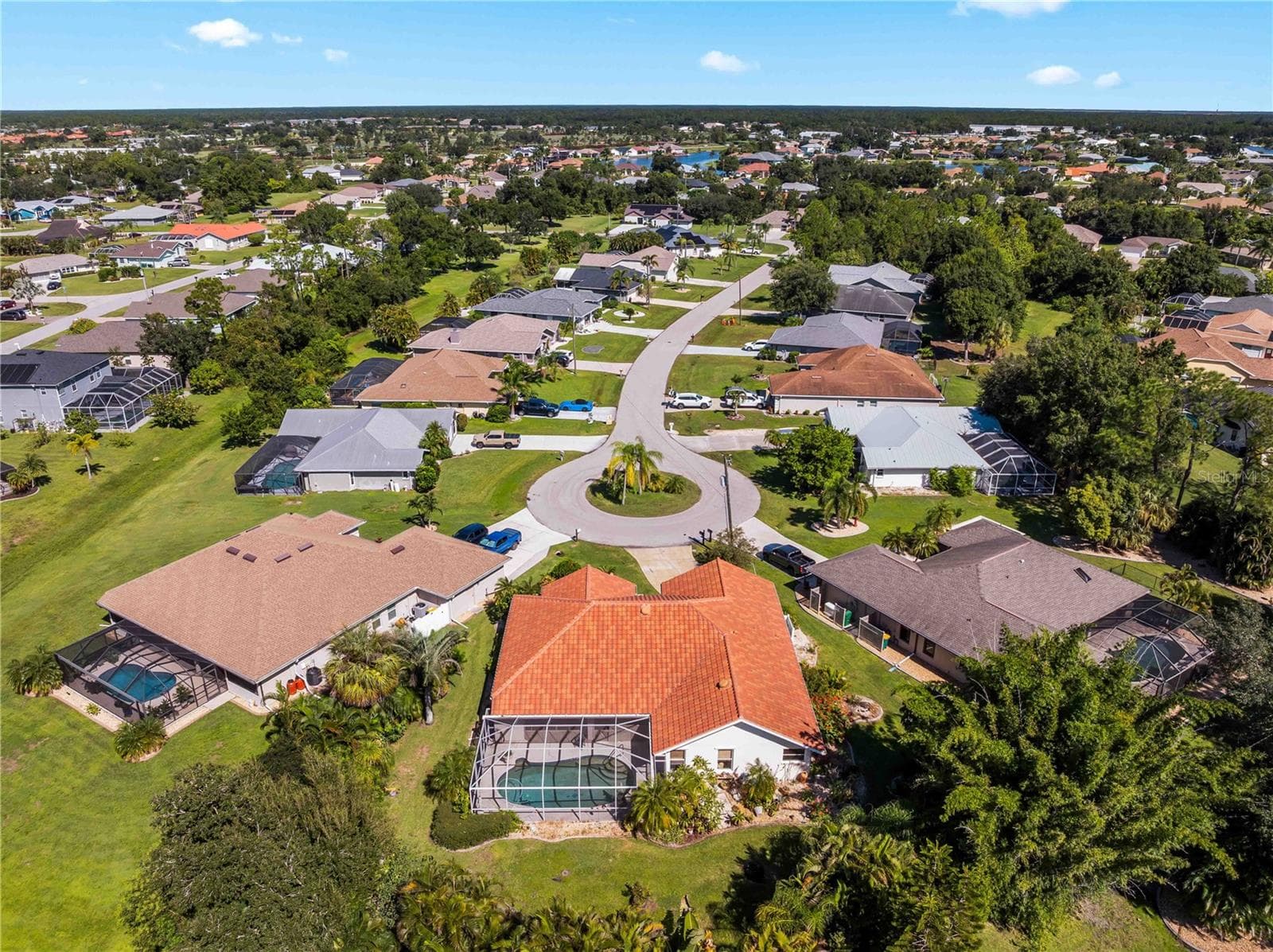 Aerial_134TocopillaStreet_PuntaGorda_ResidentialSetting_Overhead.jpg - 134 TOCOPILLA ST, PUNTA GORDA