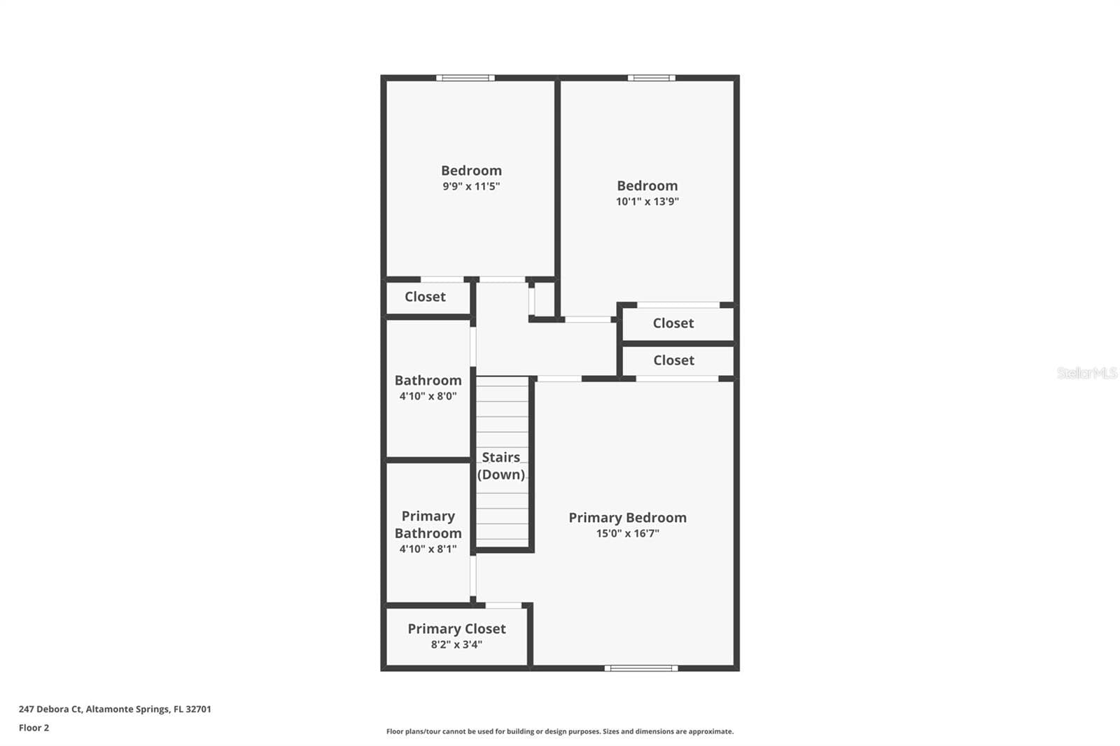 2nd floor floorplan - 247 DEBORA CT #247, ALTAMONTE SPRINGS