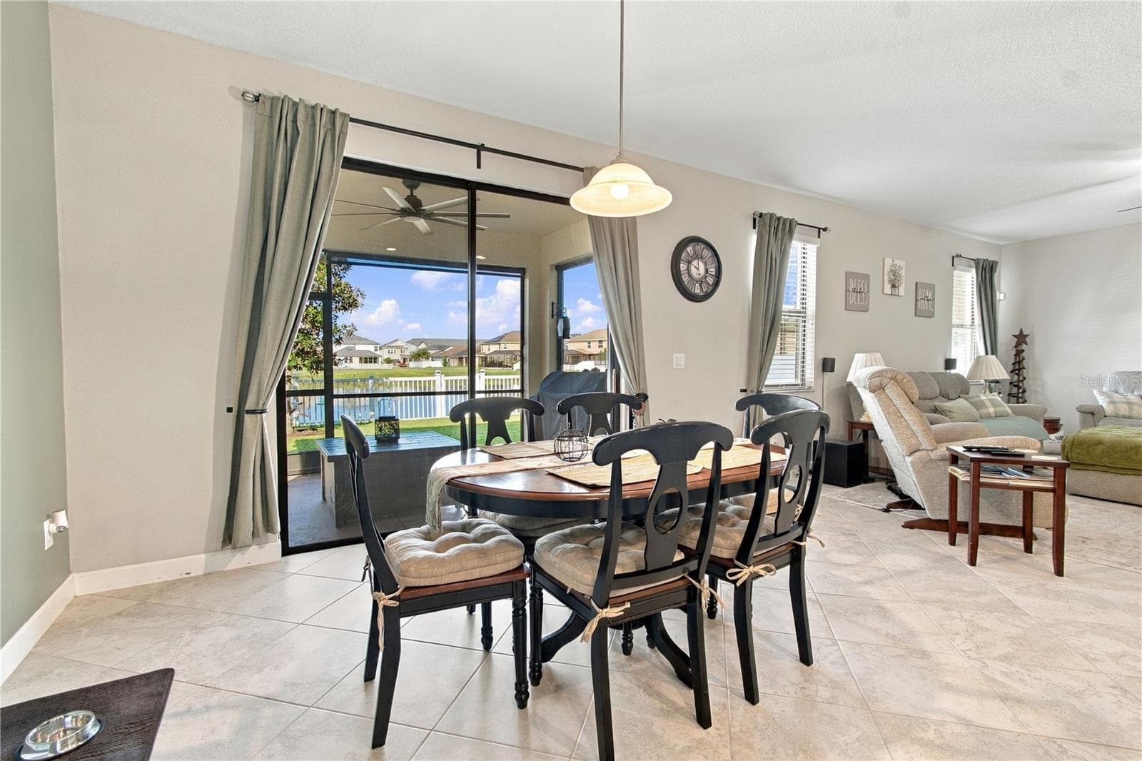 Dinette and pond view - 4195 SHREWBURY PL, LAND O LAKES
